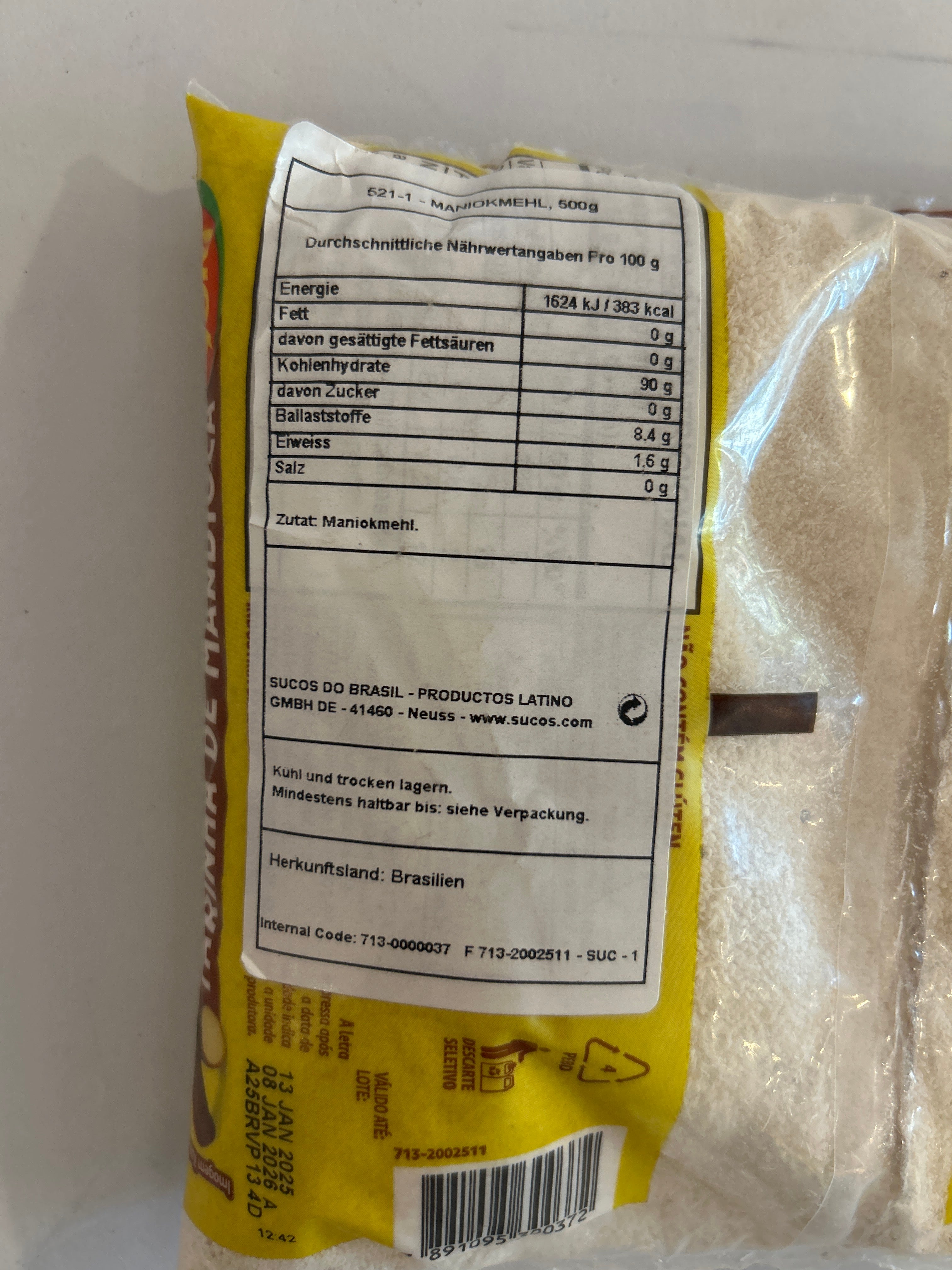 Combo - Farina di Manioca Cruda - YOKI - 500g - Acquista 3 unità e ottieni il 10% di sconto