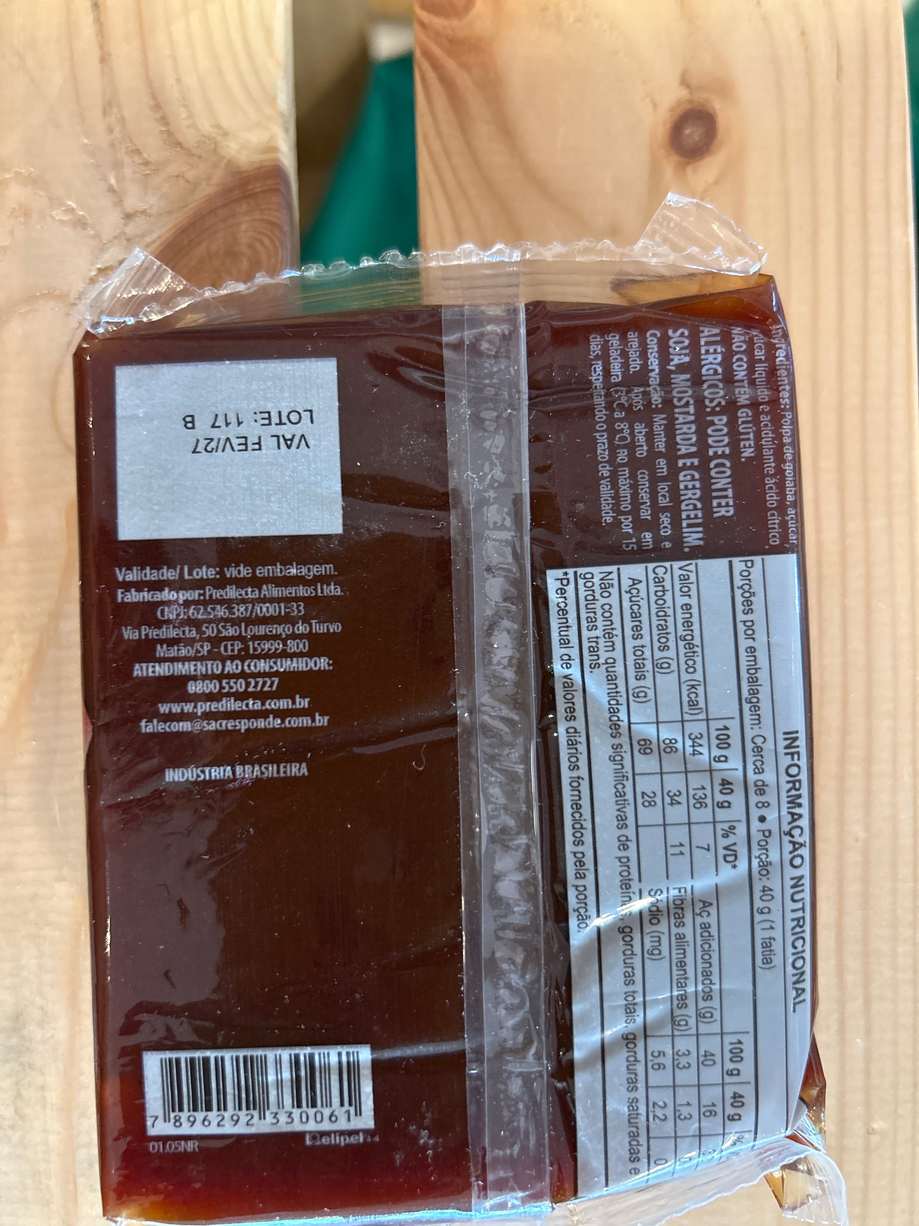 Guava Fruit Paste Block (Goiabada Bloco) - PREDILECTA - 300g