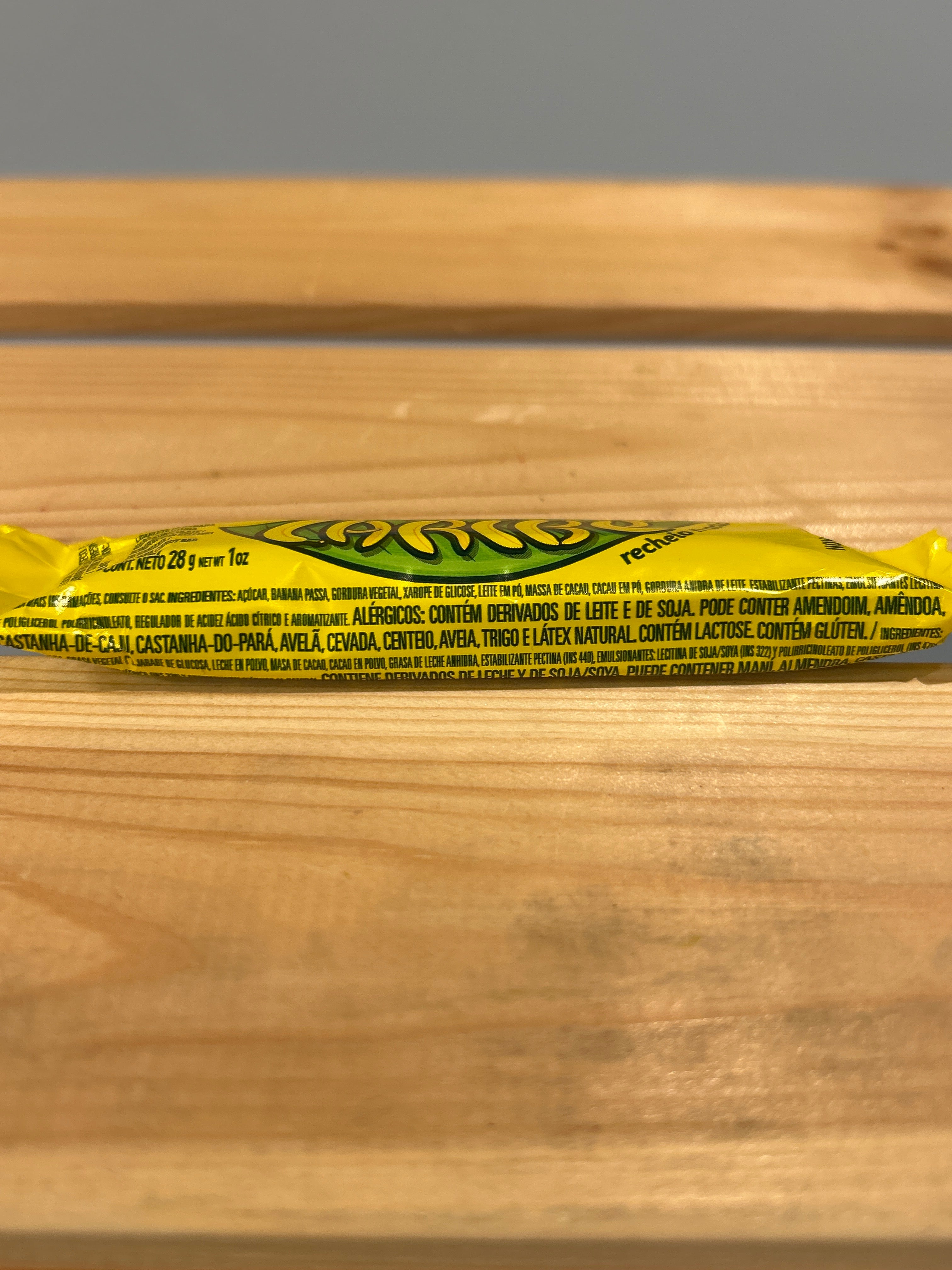 Bombom Caribe gusto Banana - GAROTO - 28g