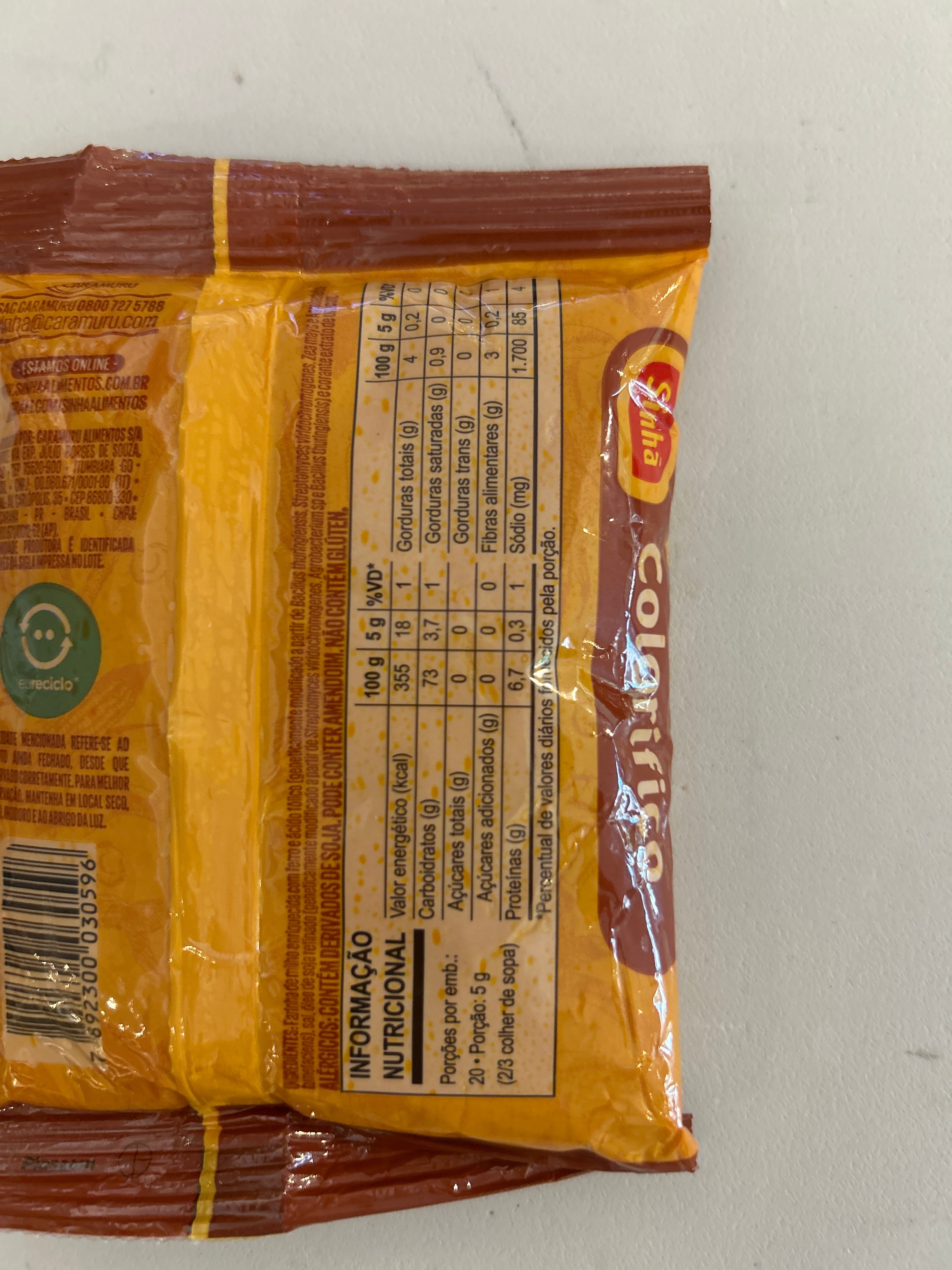 Food coloring (Colorífico (Colorau) - SINHÁ - 100g