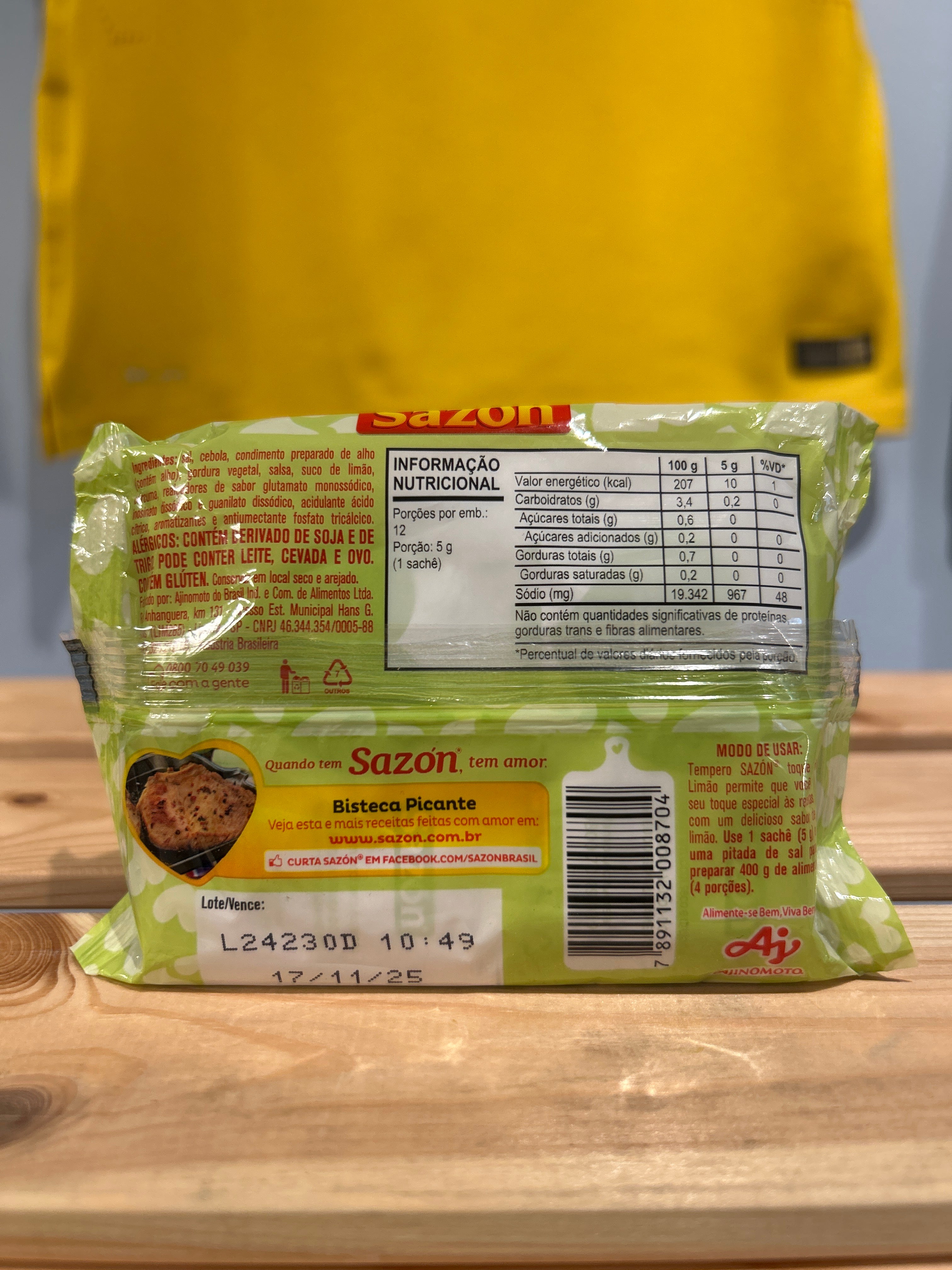 Seasoning (lemon touch) Lemon Touch Seasoning - SAZÓN - 60g