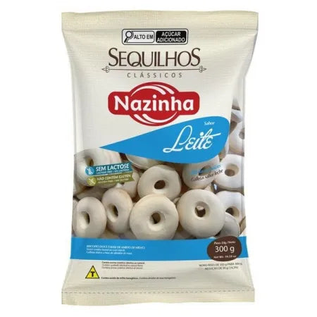 Biscuits Sequilho au Lait (Milk Sequilho Biscuit) - Nazinha - 300g