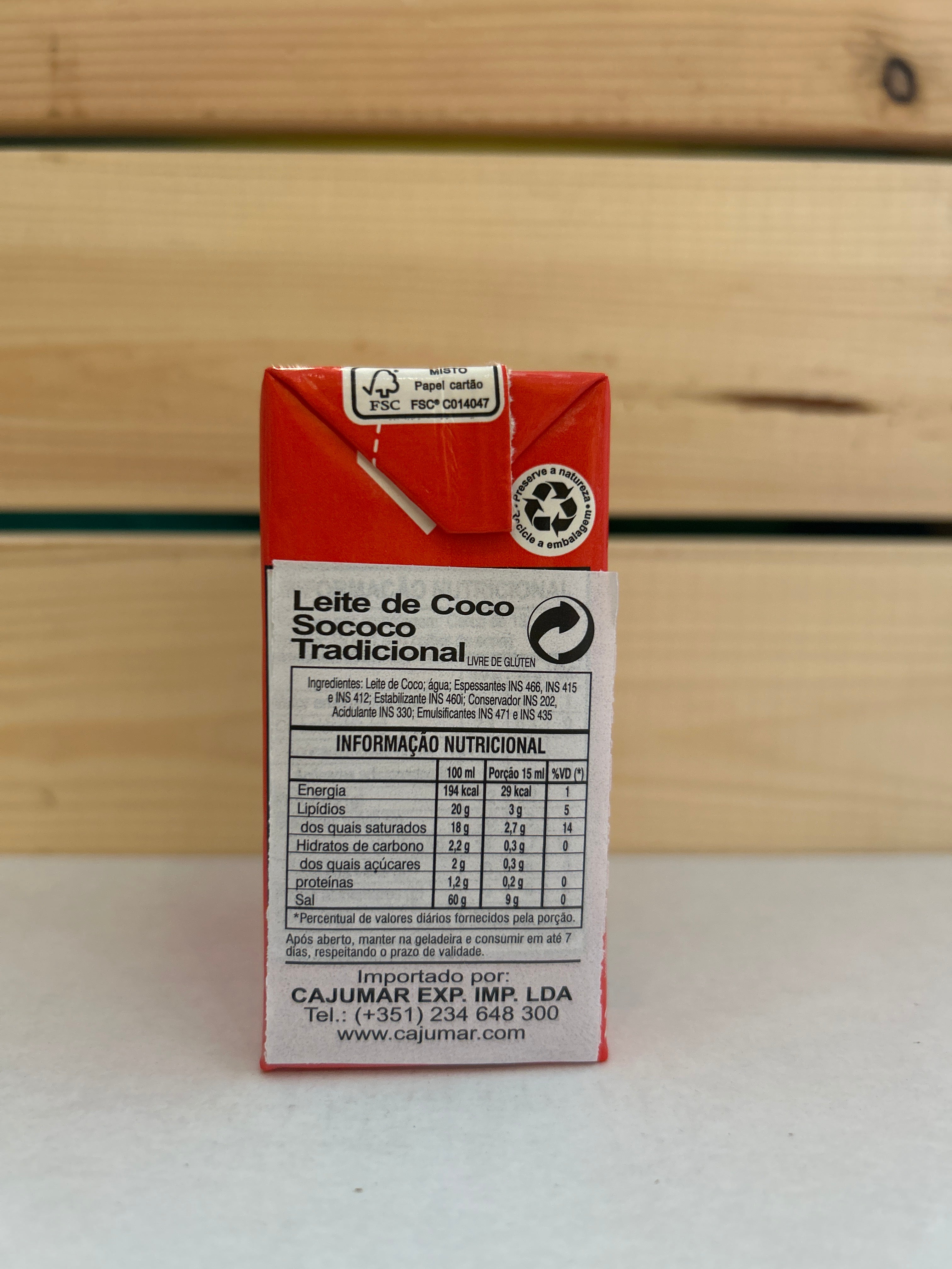 Lait de coco (Leite de Coco) - SOCOCO - 200ml