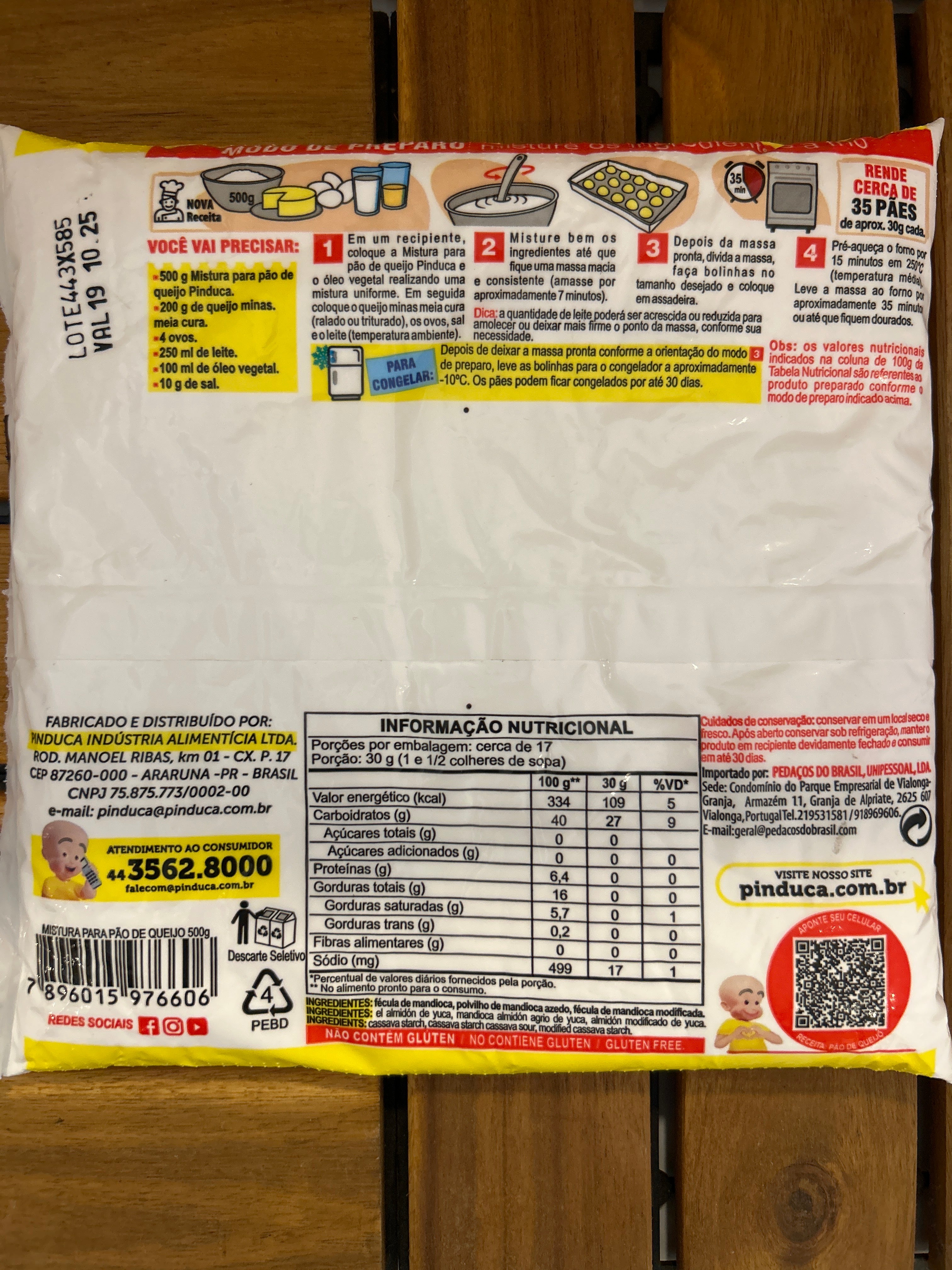 Préparation à Pain au Fromage - PINDUCA - 500g