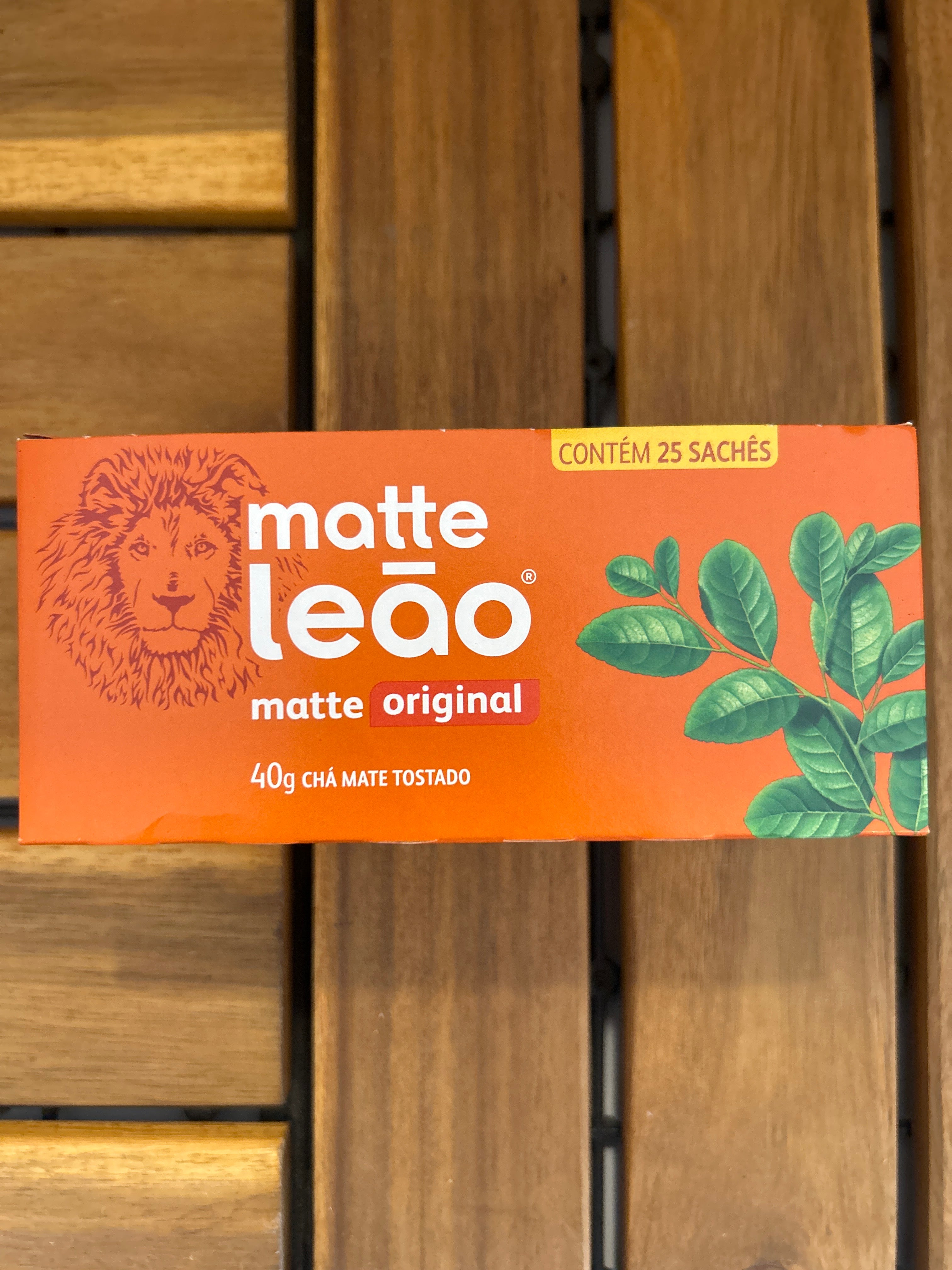 Tisane de maté sachet (Original Matte Tea) - LEÃO - 40g - Contient 25 sachets