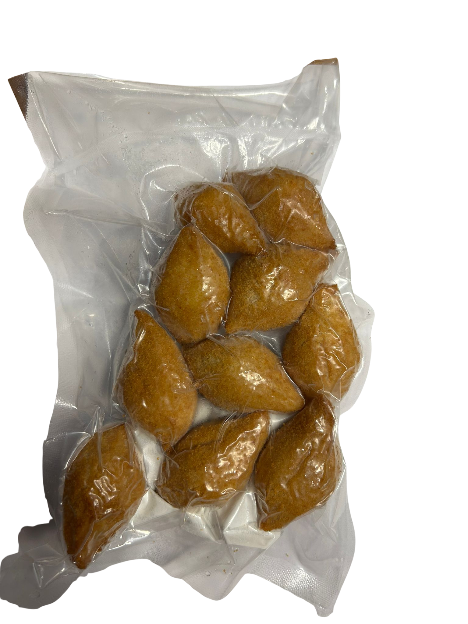 Beignets dorés jambon fromage (Coxinha de jambon et fromage) – frits et surgelés – Petit paquet – 10 unités de 25 g (250 g)
