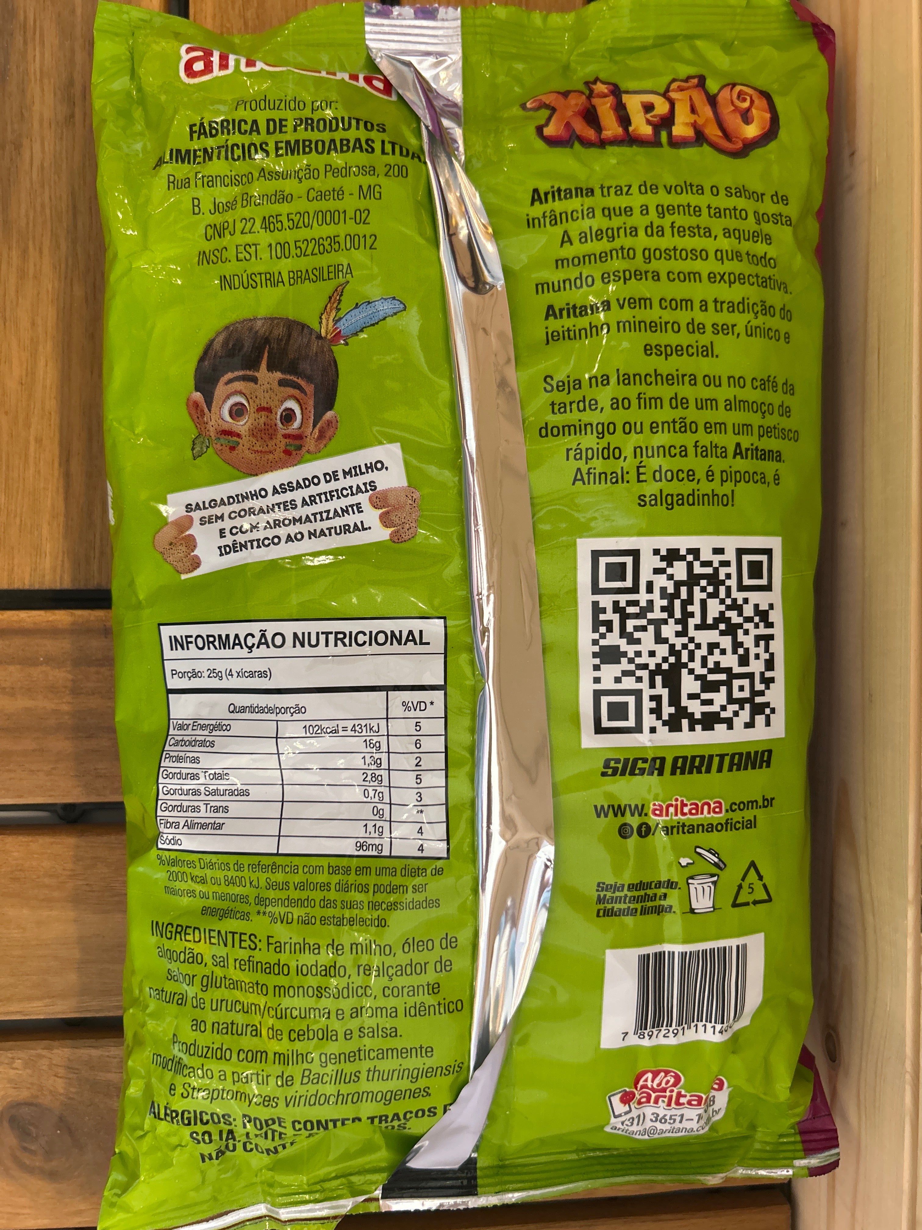 Snack saveur oignon et persil (Xipão Onion Snack with Persil) - ARITANA - 120g