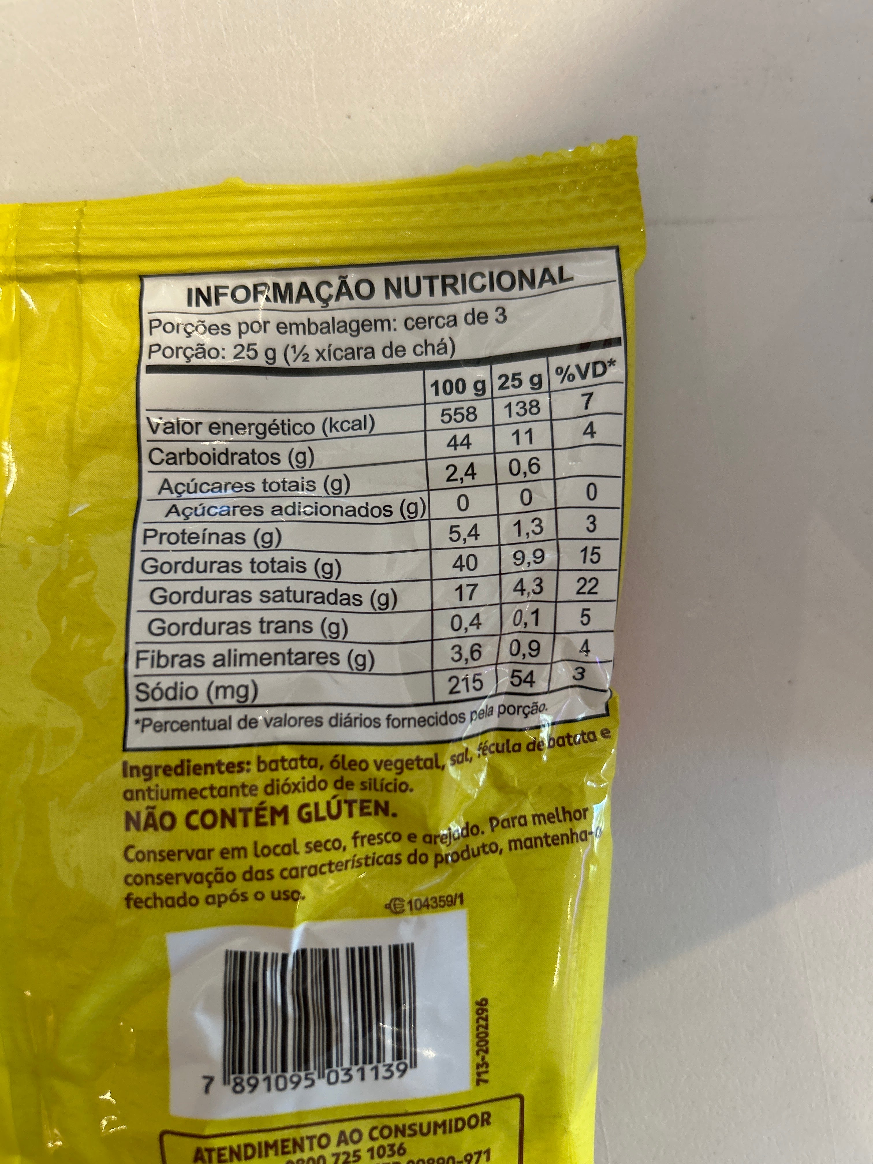 Combo - Batata Palha - YOKI - 70g - Achetez 10 unités et gagnez 10% de réduction