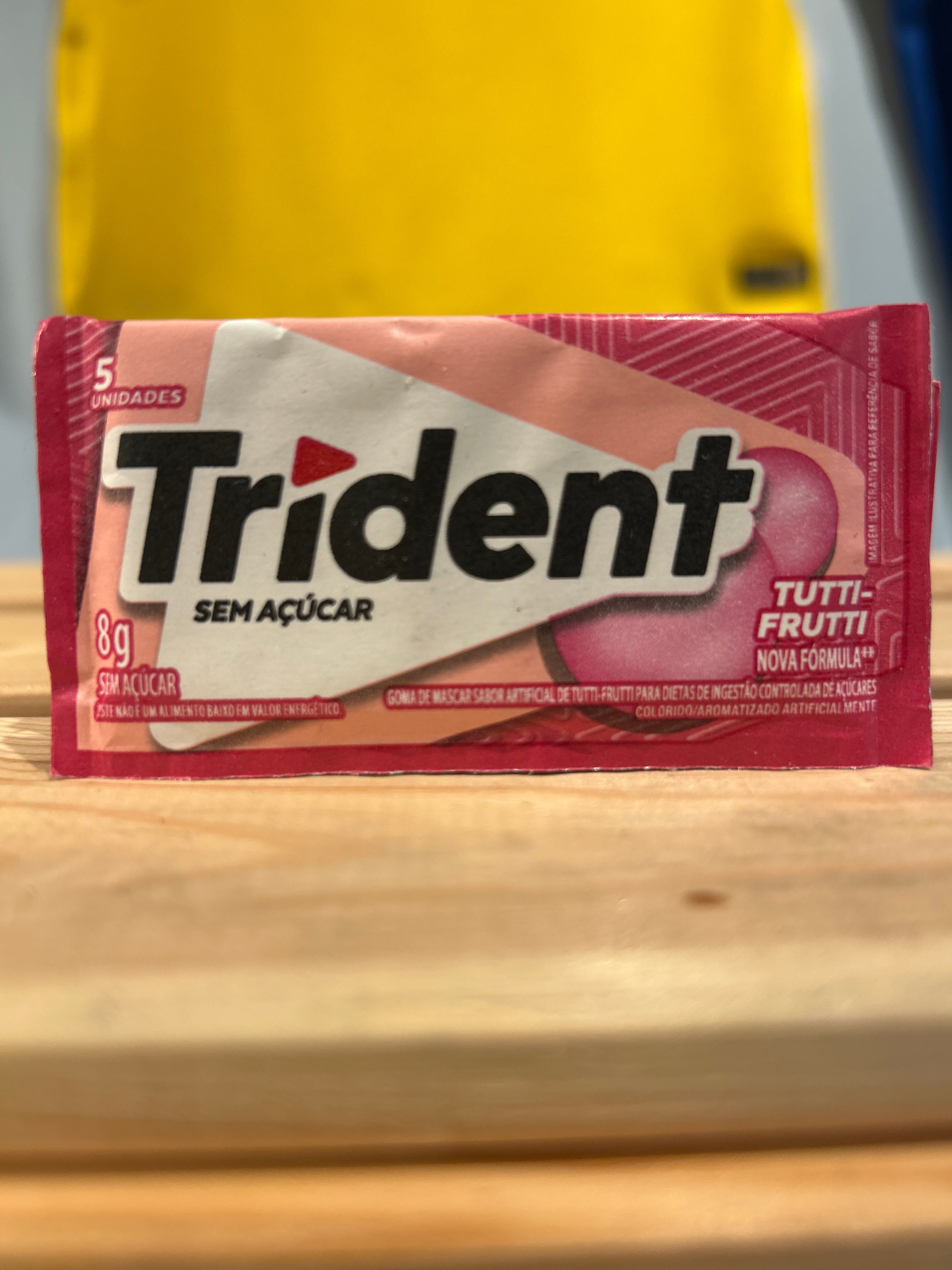 Chiclete Tutti-Fruti - TRIDENT - 8g - unidade