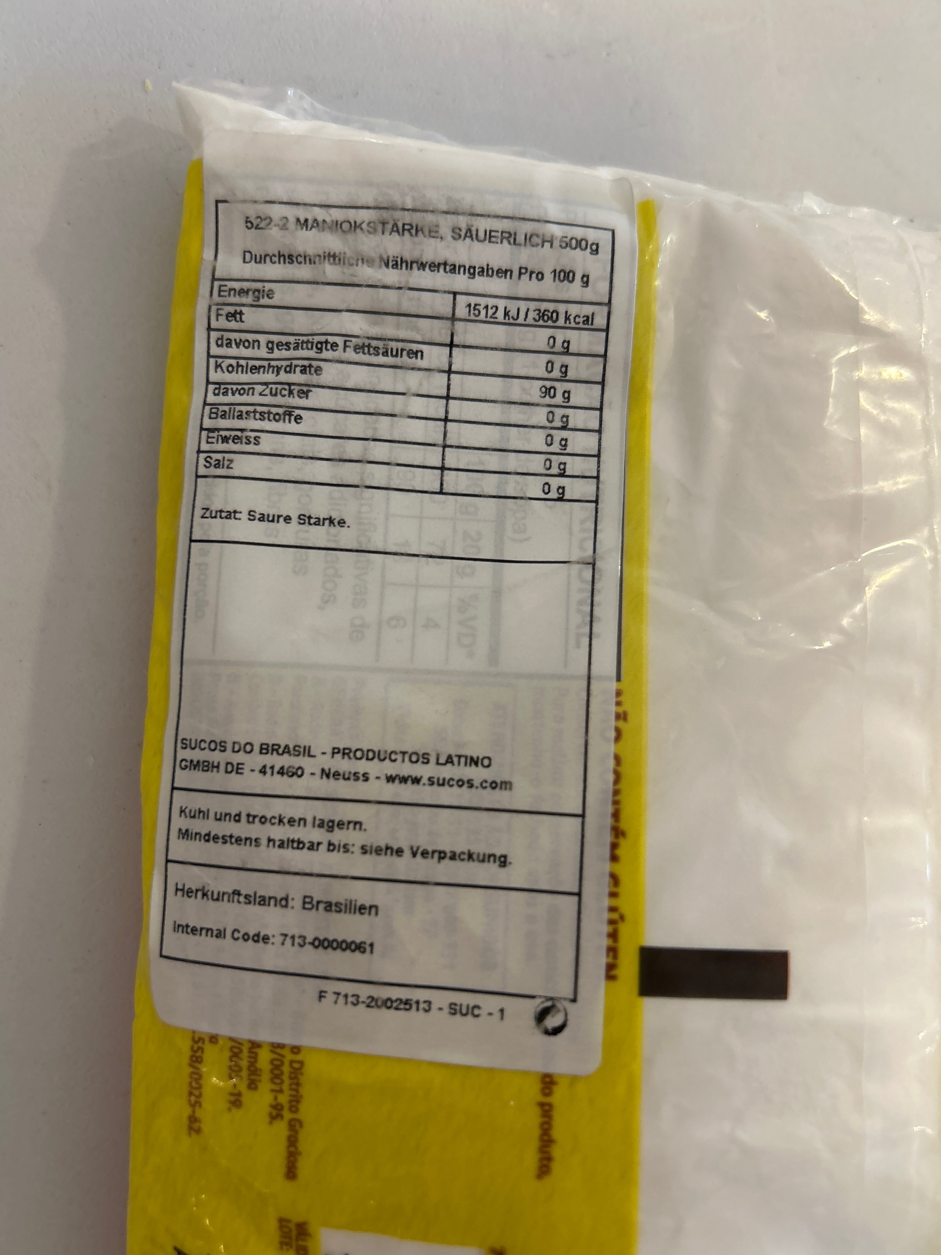 Combo - Polvilho Azedo - YOKI - 500g - Compre 3 unidades e ganhe 10% de desconto