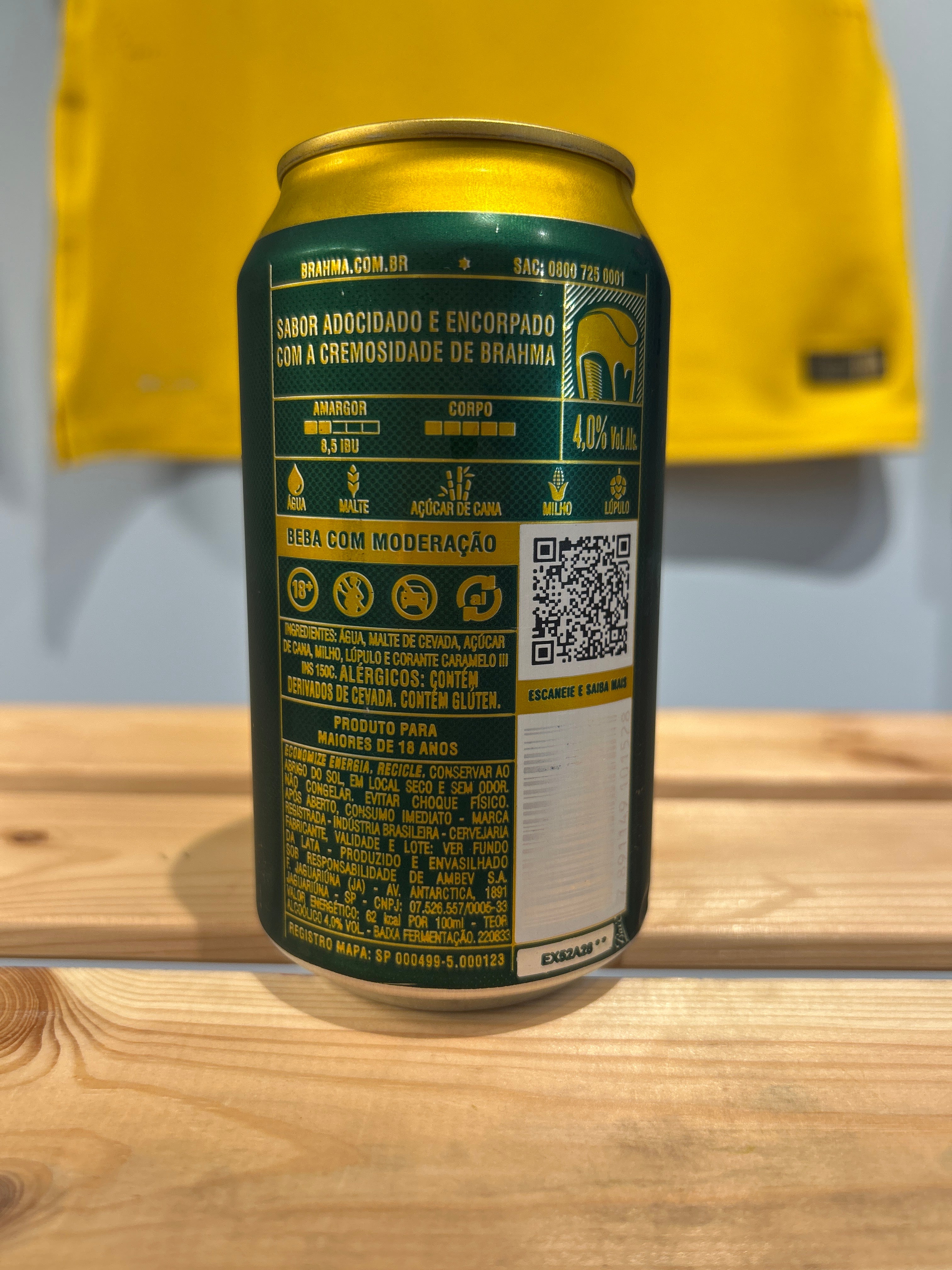 Bière brésilienne goût sucré (Cerveja Brahma Malzbier)- AMBEV - 350ml