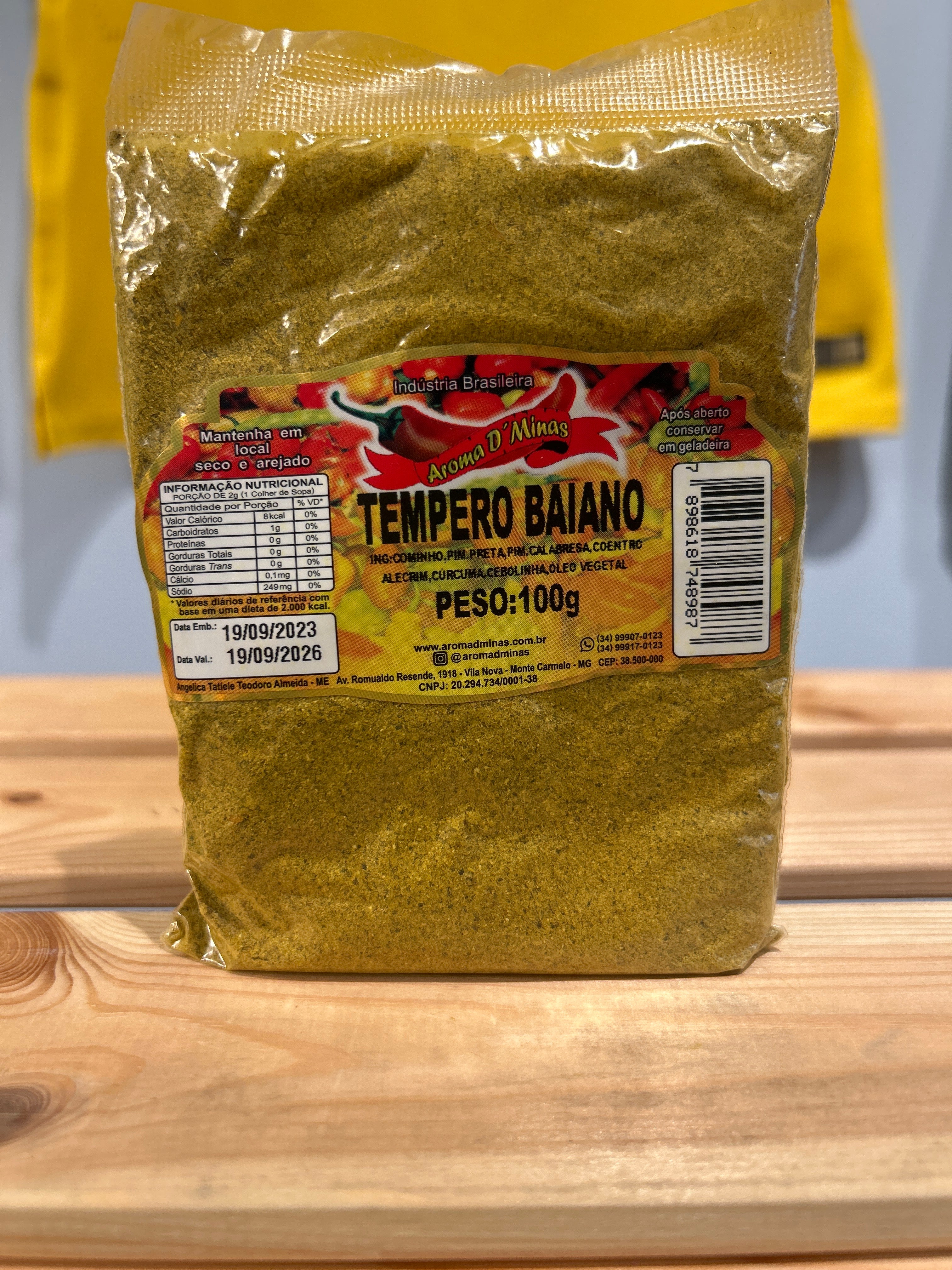 Condimento bahiano (Tempero Baiano) - AROMA DI MINAS - 100g