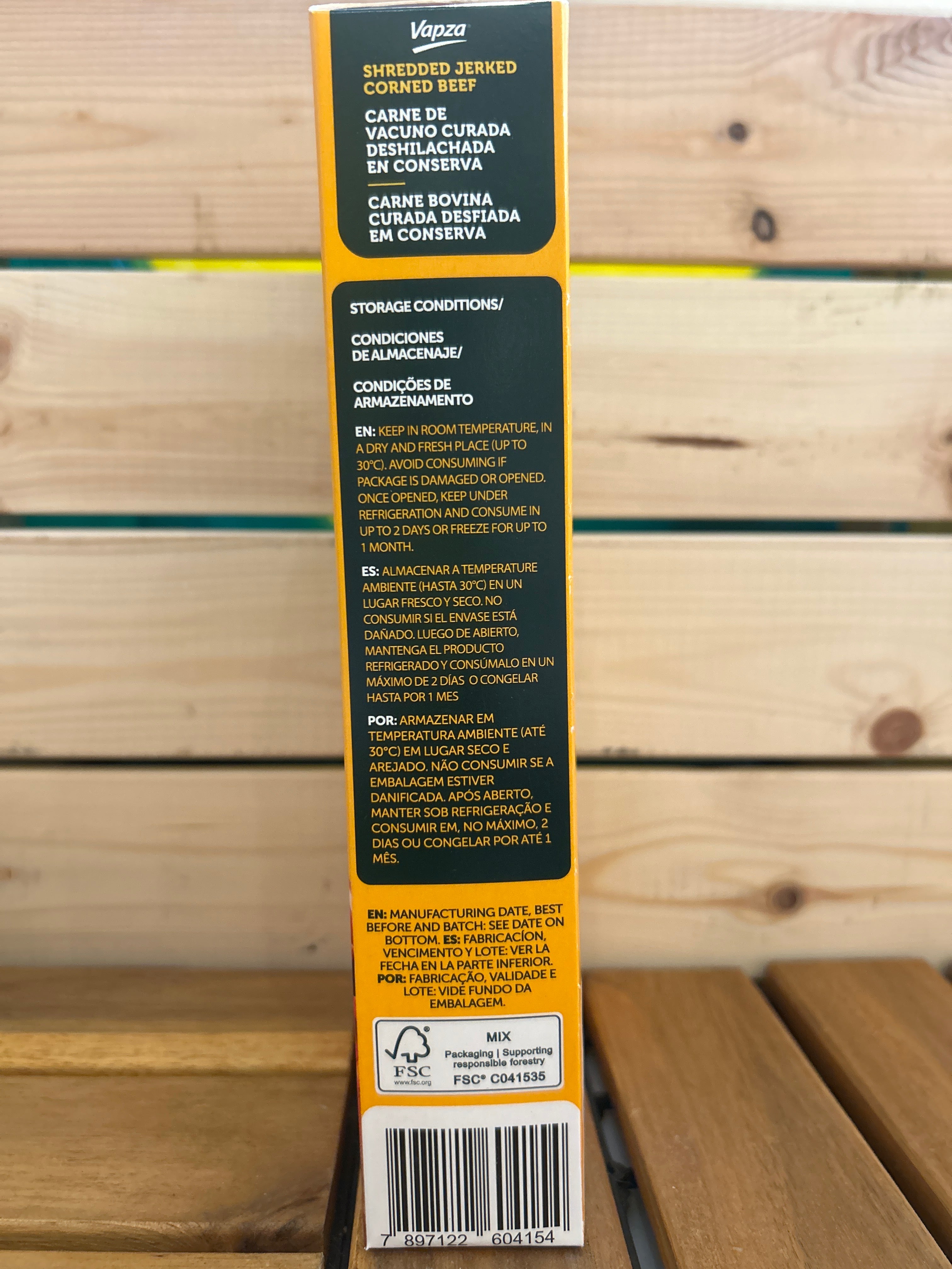 Carne Secca Sfilacciata Cotta (Carne Seca Desfiada Cozida) - VAPZA - 400g