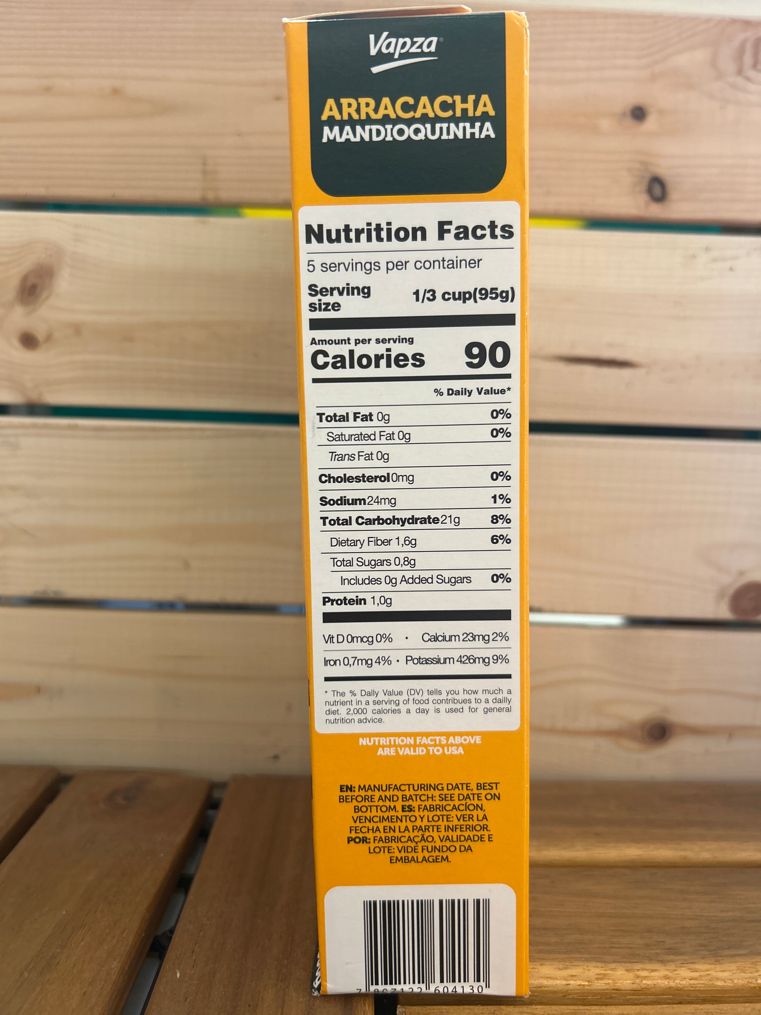 Mandioquinha Cozida - Batata Baroa - VAPZA - 500g