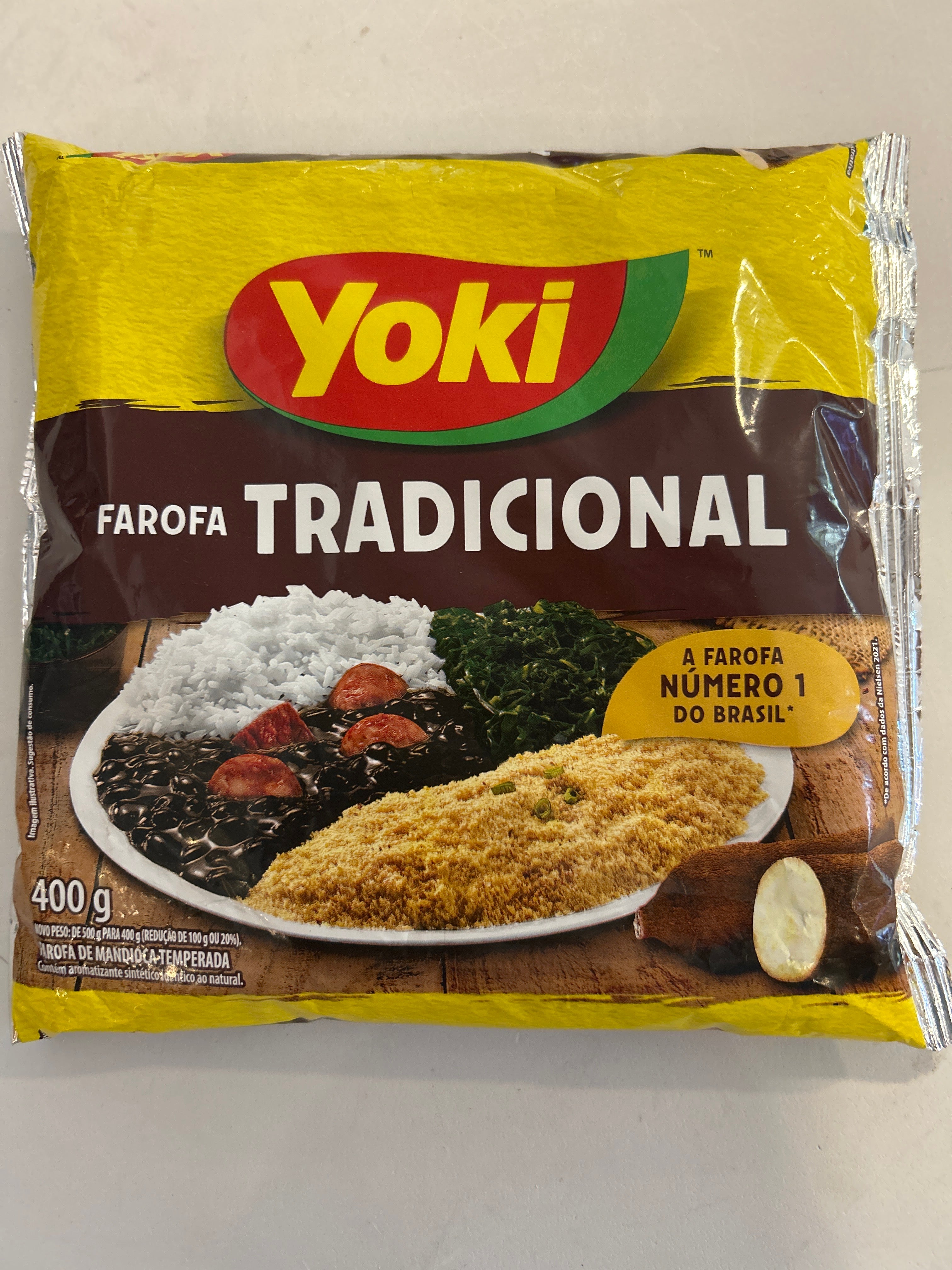 Combo - YOKI Traditional Cassava Farofa - 400g - Buy 3 units and get 10% discount