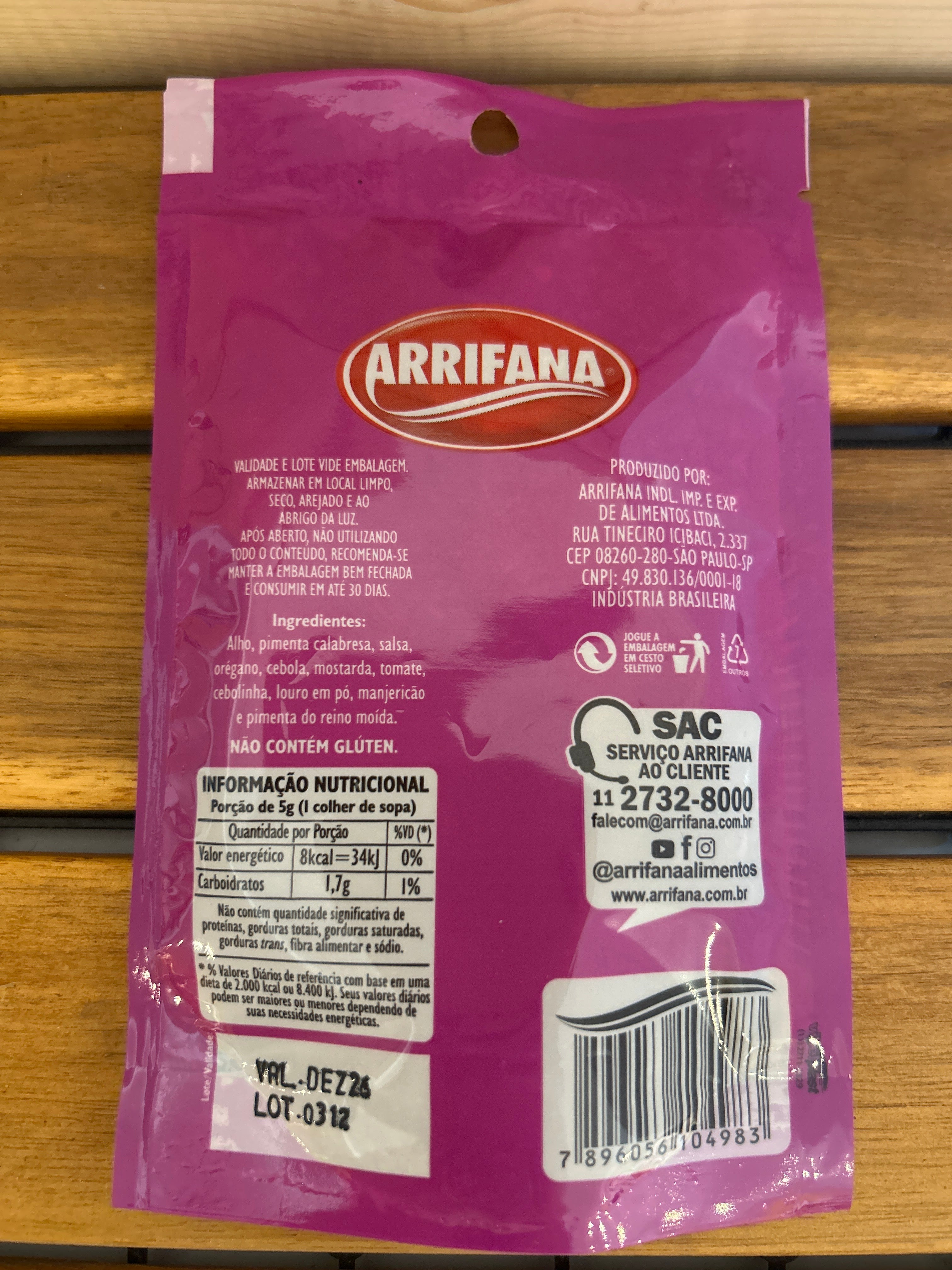 Mélange d'Épice Chimichurri (Chimichurri) - ARRIFANA - 25g