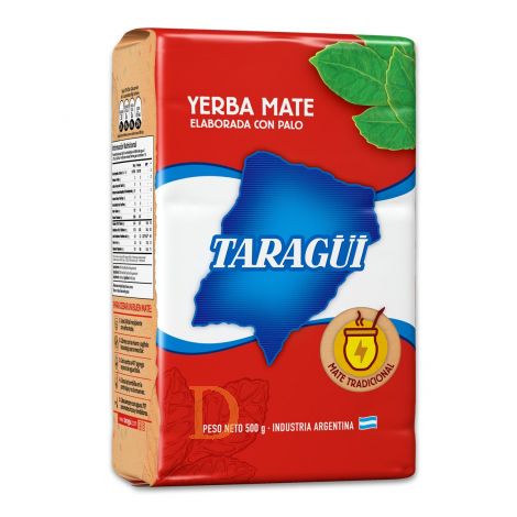 Yerba Mate d'Argentine (Erva Mate Chimarrão Argentina) - TARAGUI - 500g
