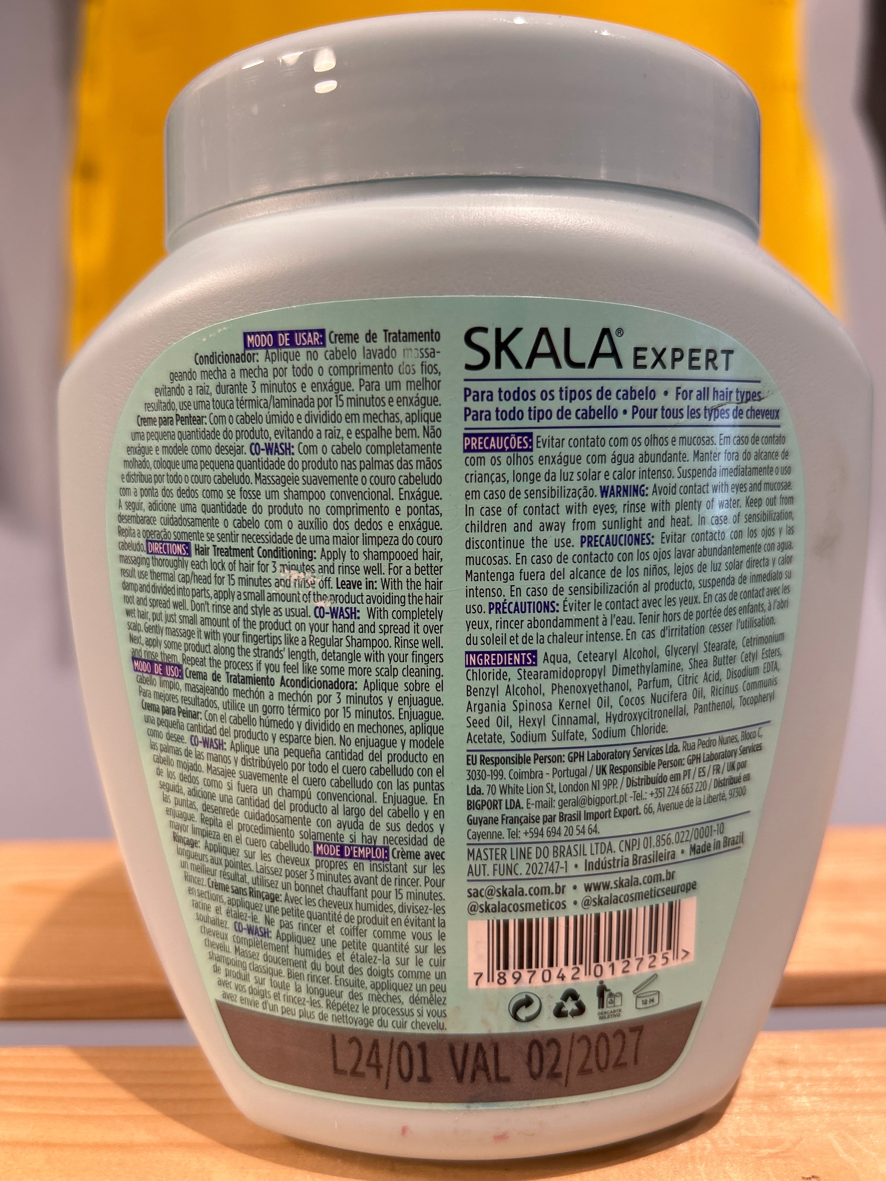 Crème Capillaire pour Cheveux Lisses (Creme Capilar Potão Desmaiado) - SKALA - 1kg