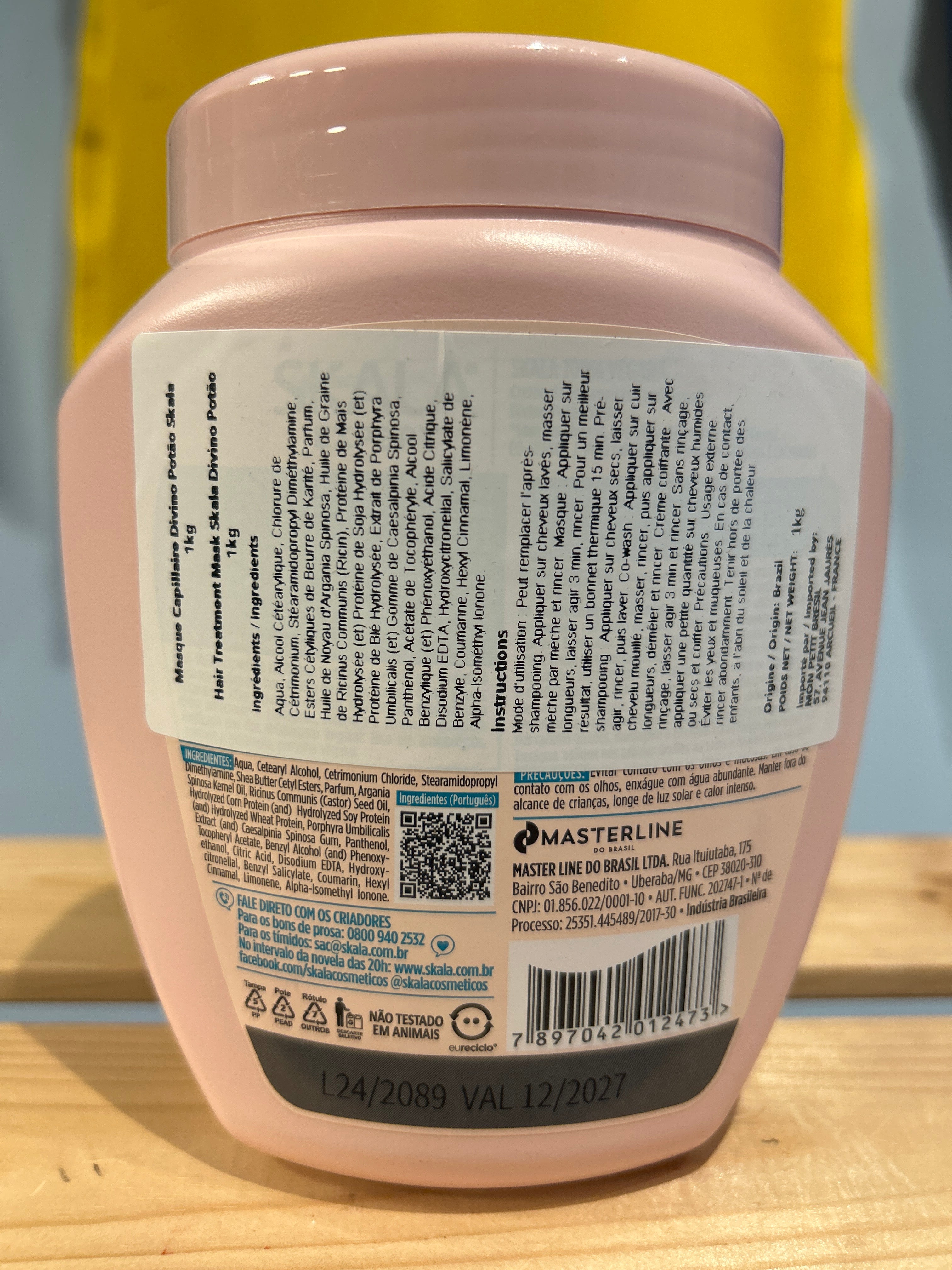 Crema per capelli crespi (Creme Capilar Divino Potão) - SKALA - 1kg