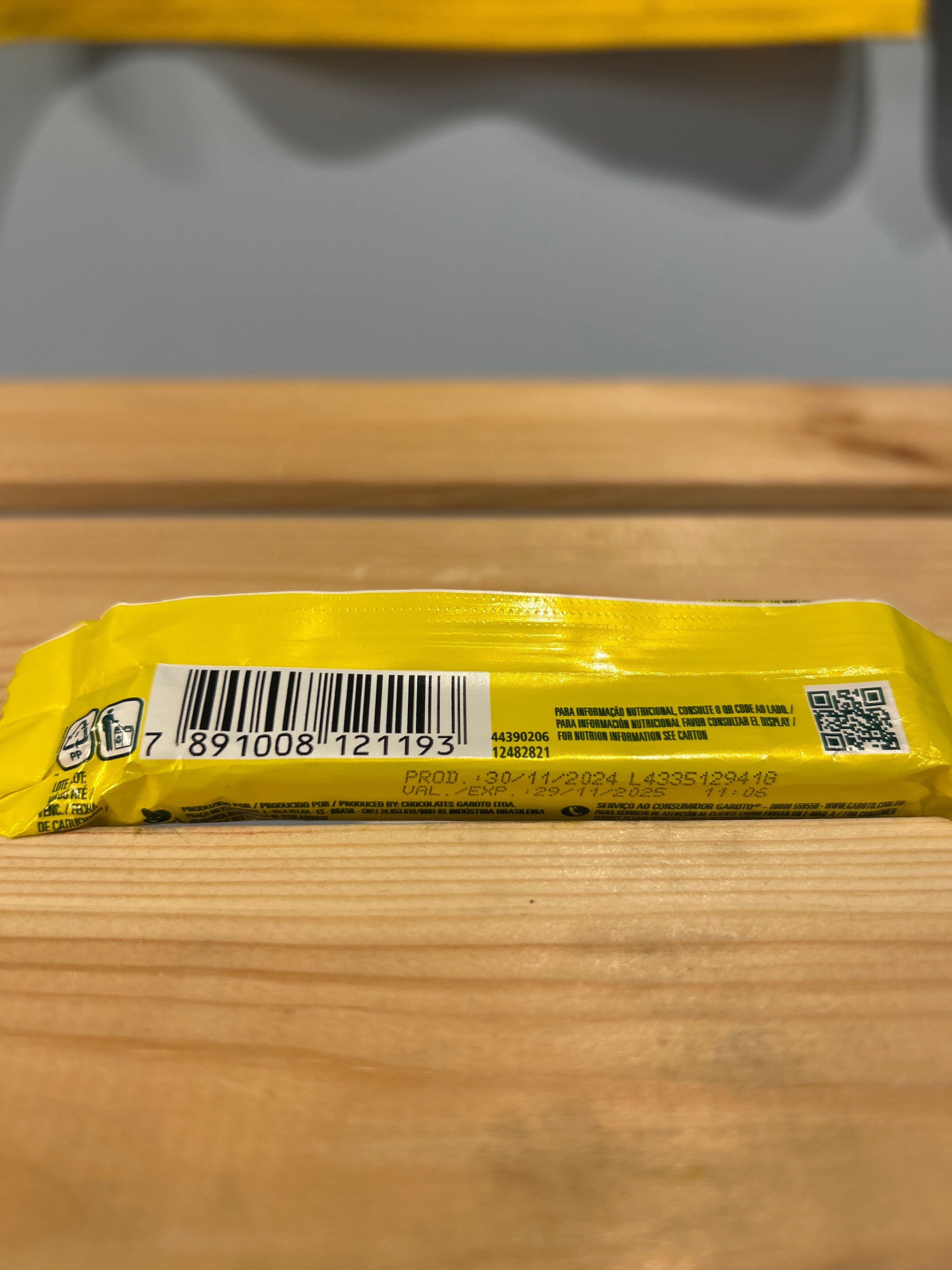 Bombom Caribe gusto Banana - GAROTO - 28g