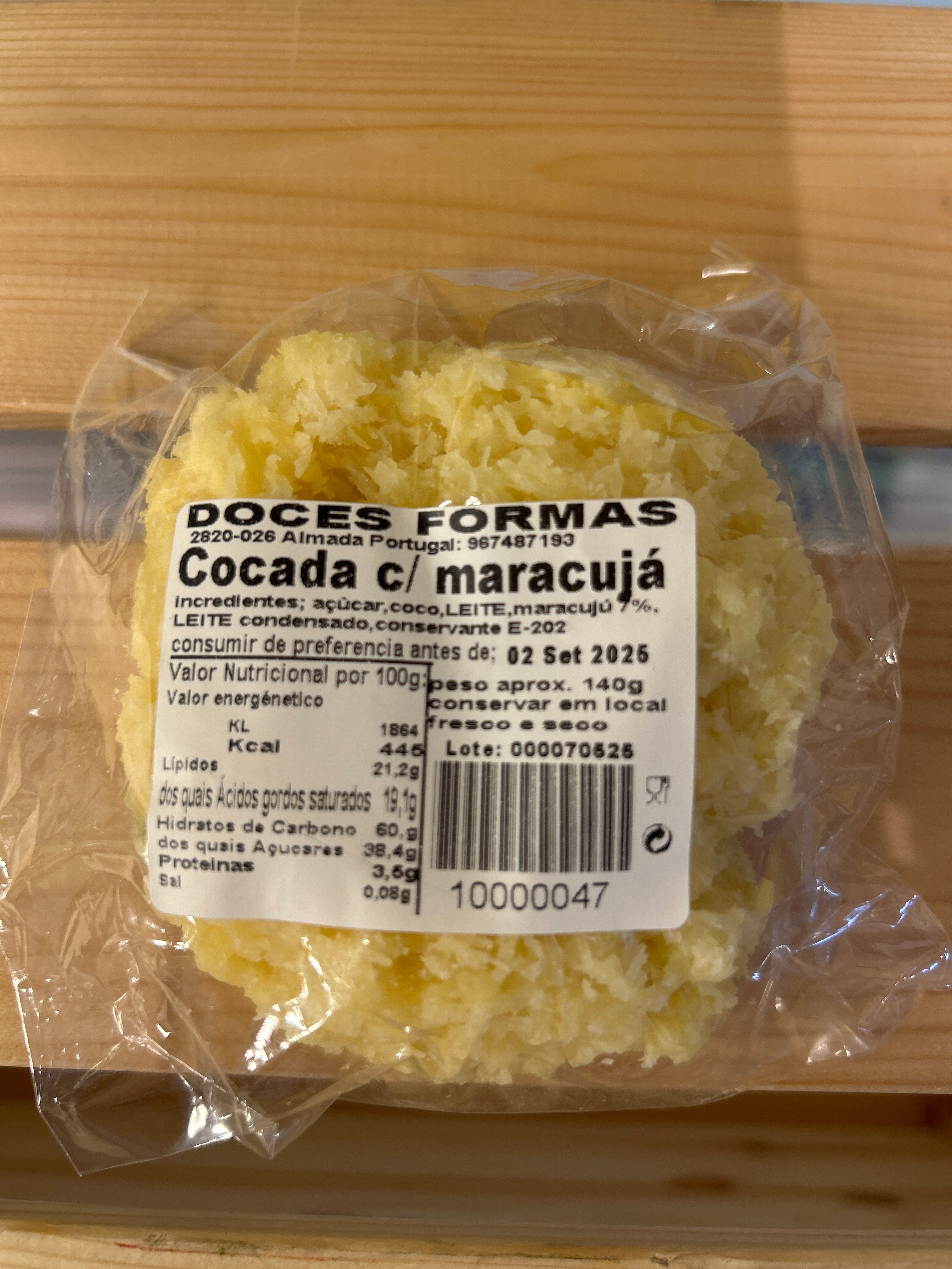 Dessert noix de coco avec fruit de la passion (Cocada de Maracujá) - DOCES FORMAS - 140g