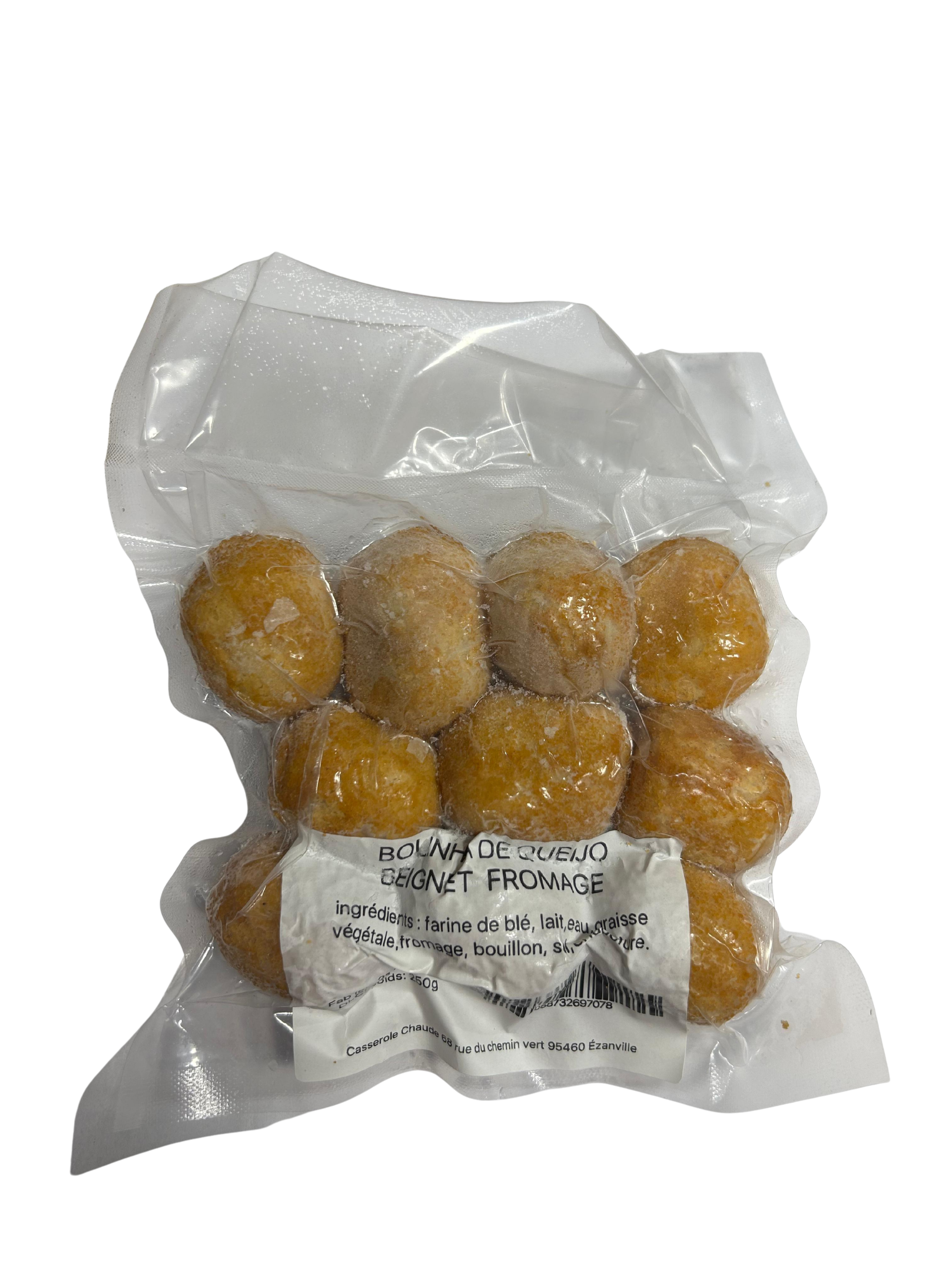 Bouchées au fromage (Bolinha de Queijo Frita Congelada) - frits et surgelés – Paquet petit – 10 unités de 25 g (250 g)