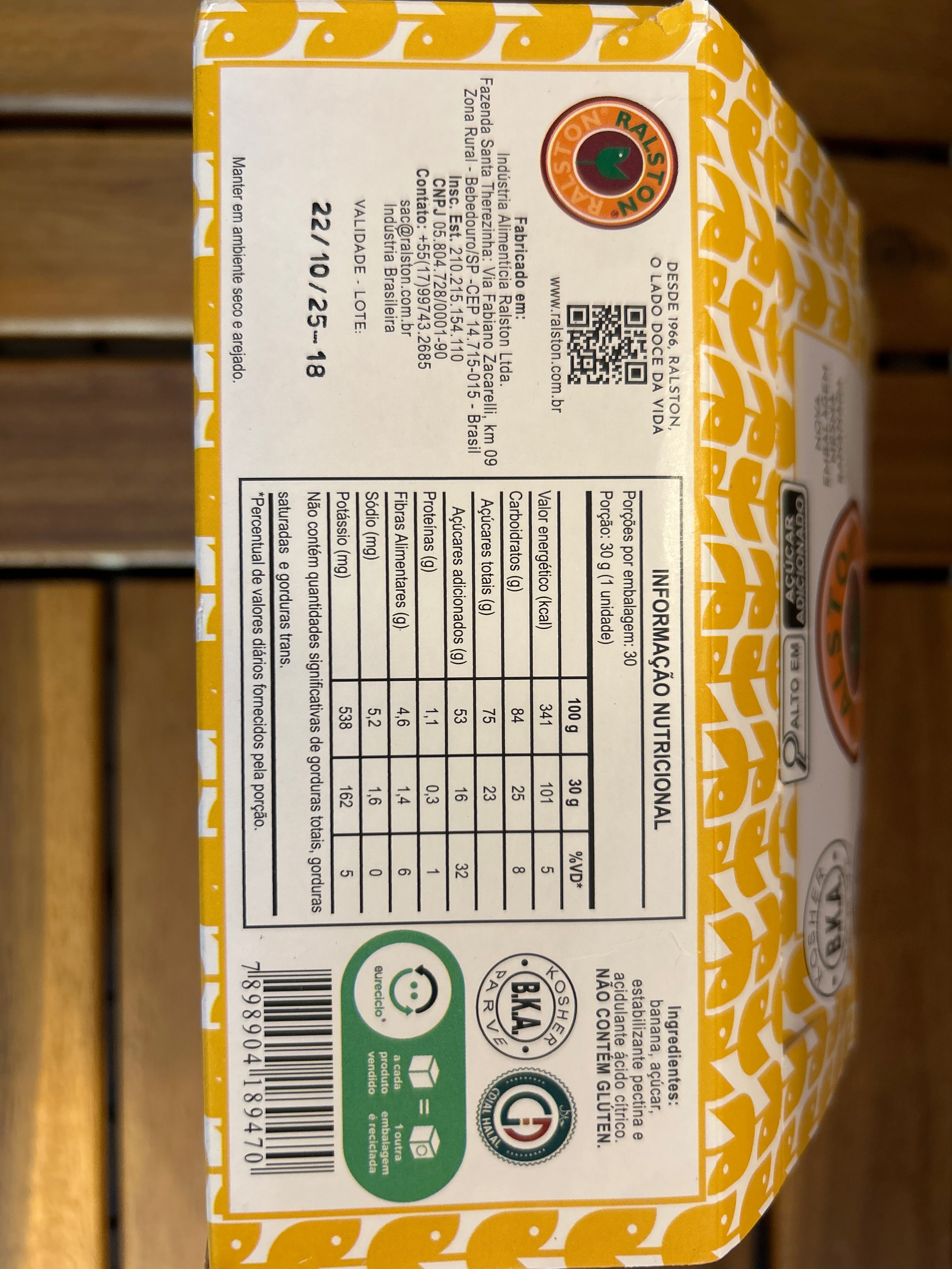 Pâte de fruit à la banane - (Bananinha) - RALSTON - 30g