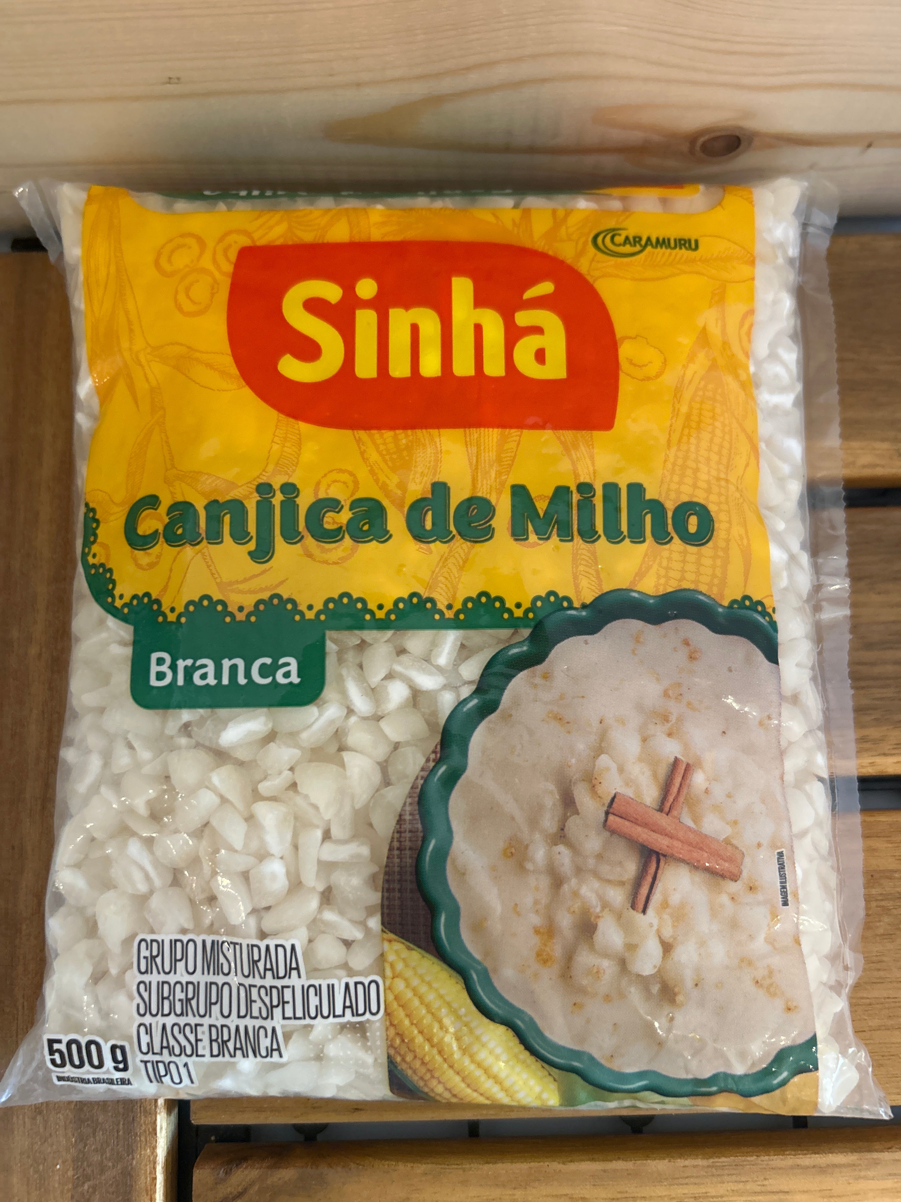 Maïs sec blanc “Hominy” (Canjica Branca) - Sinhá - 400g