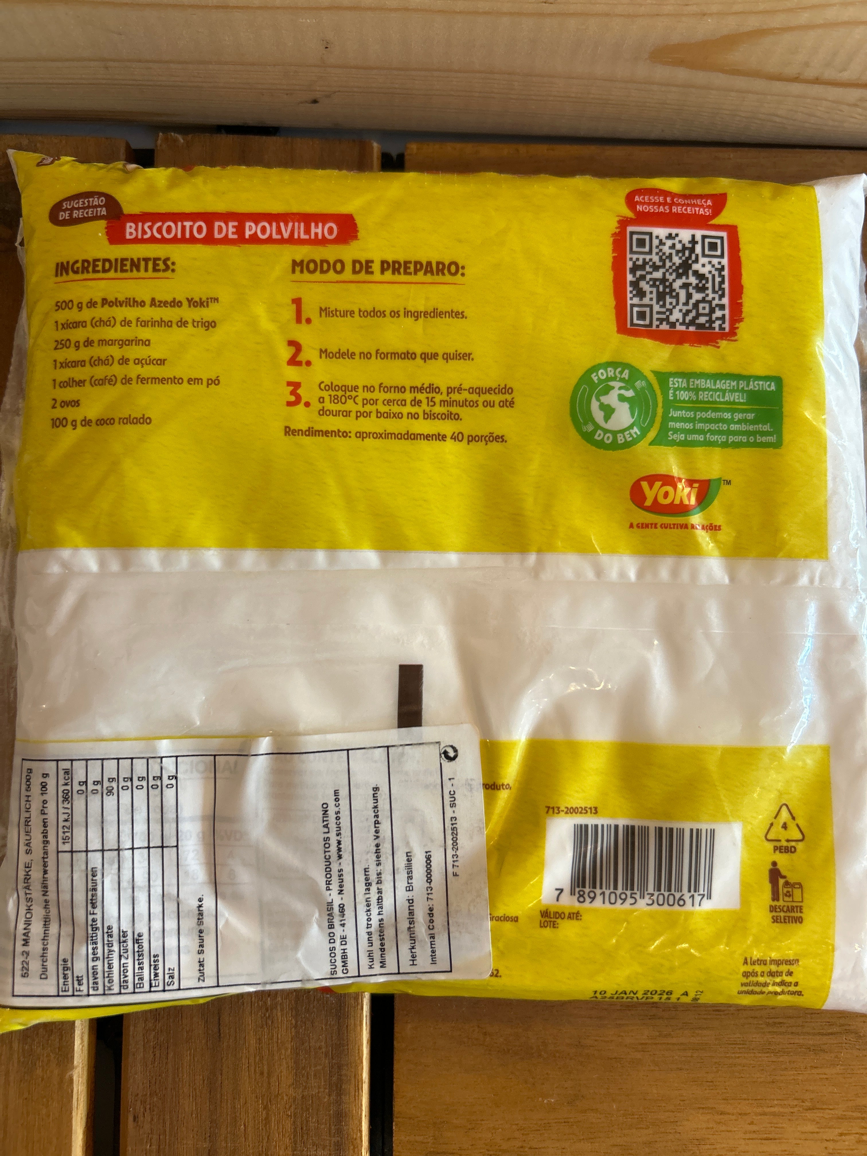 Amidon Manioc Aigre (Polvilho Azedo) - YOKI - 500g