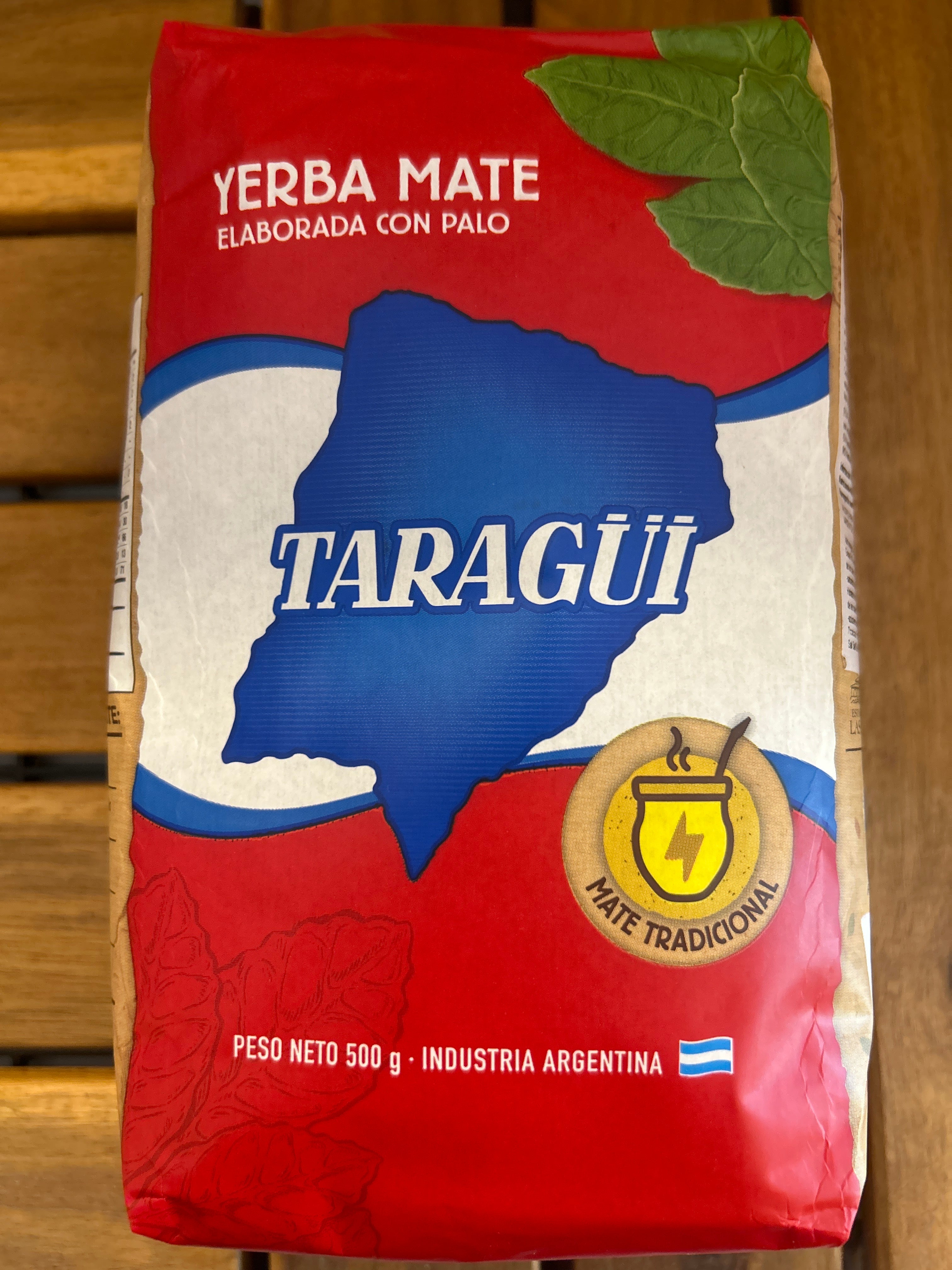 Yerba Mate d'Argentine (Erva Mate Chimarrão Argentina) - TARAGUI - 500g