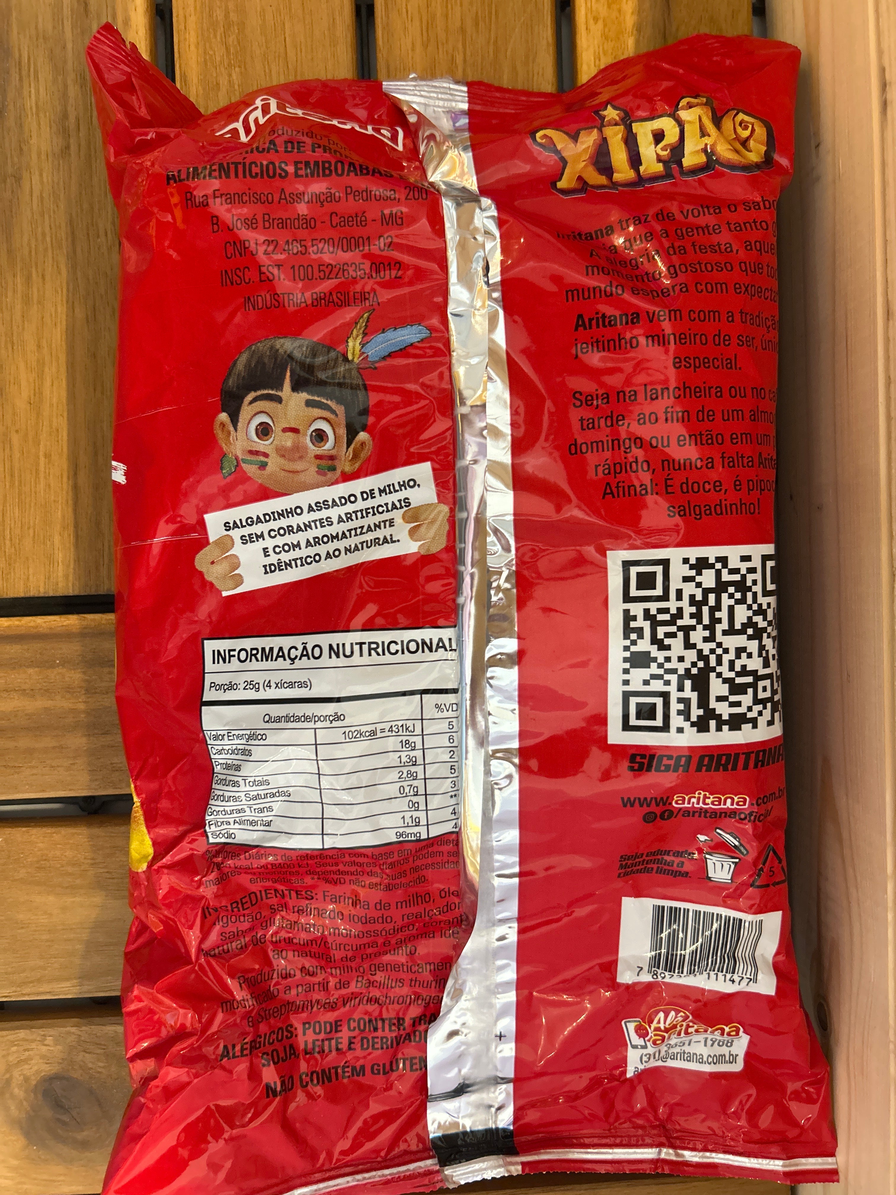 Snack saveur jambon (Salgadinho Xipão Presunto) - ARITANA - 120g