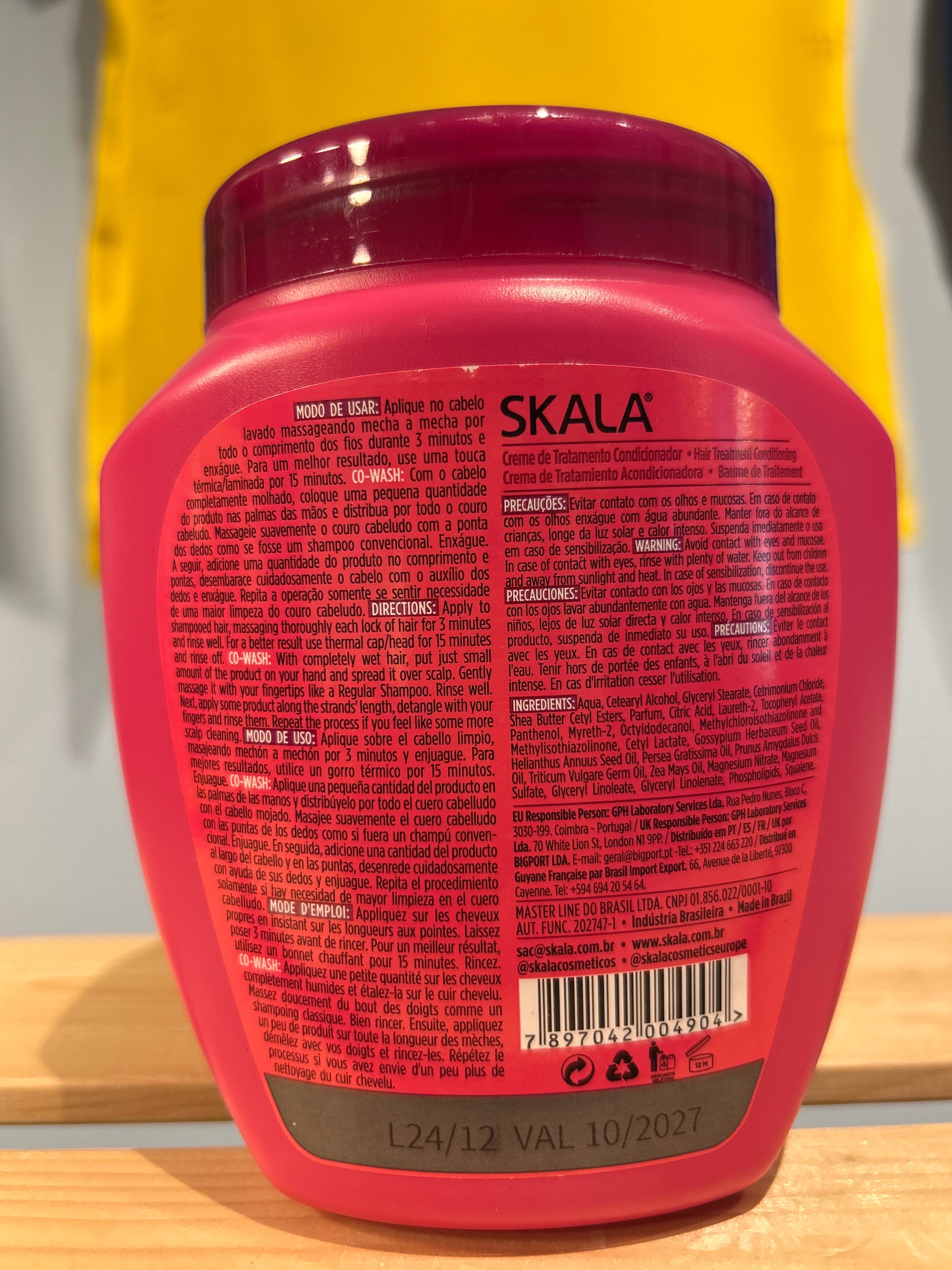 Crème Capillaire Céramides (Crema Capillare Ceramidi) - SKALA - 1kg