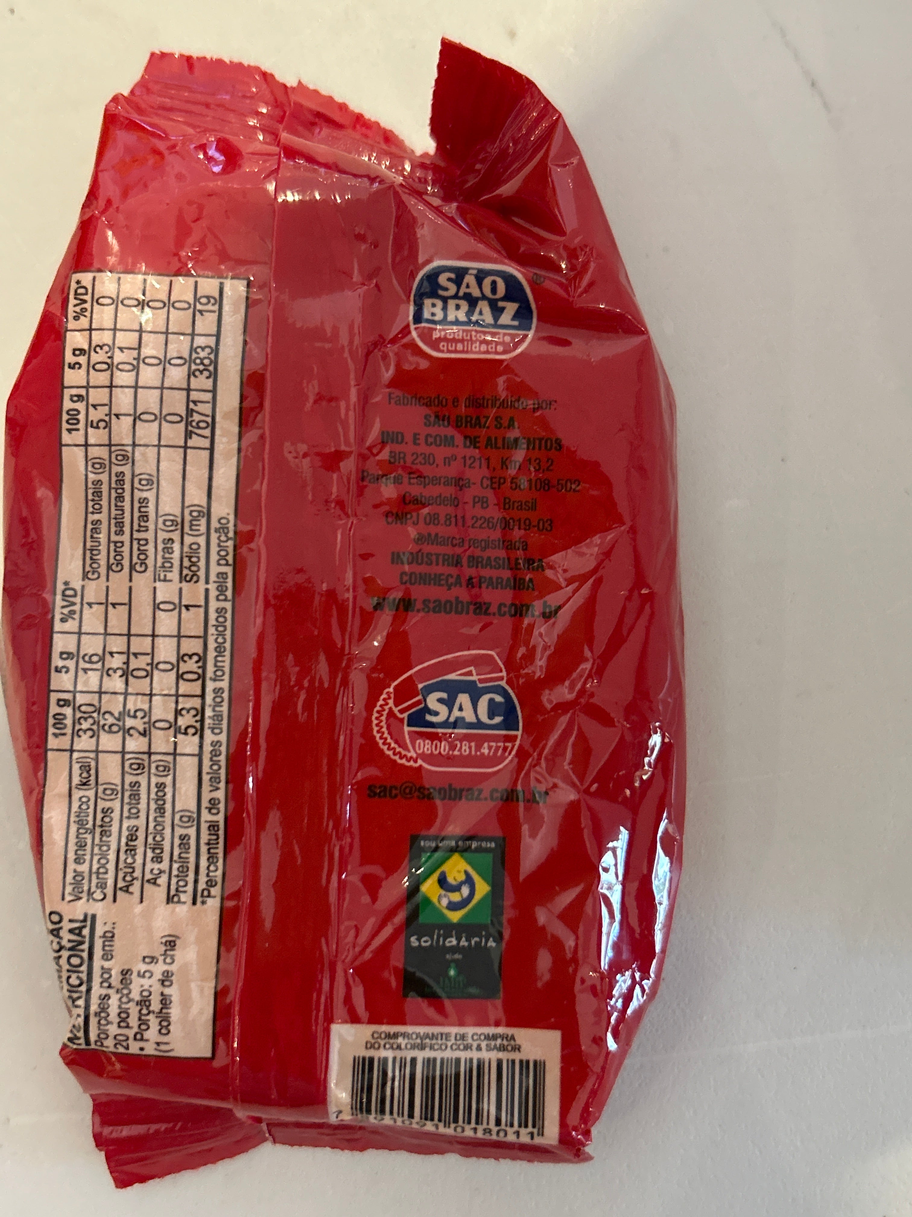 Coloring (Colorau) - SÃO BRAZ - 100g