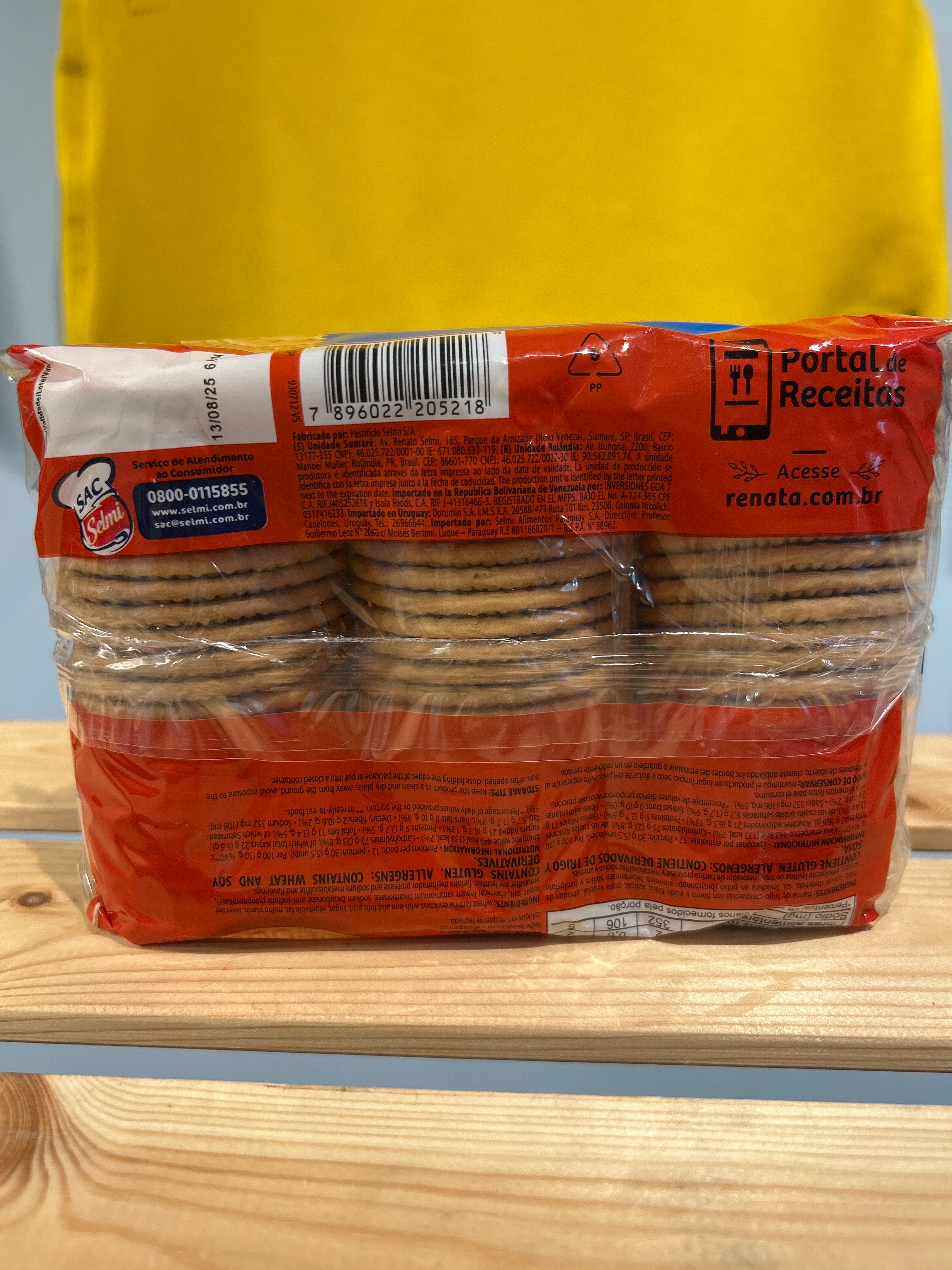 Wheat flour biscuits with vanilla flavor (Biscoito Maria) - RENATA - 360g