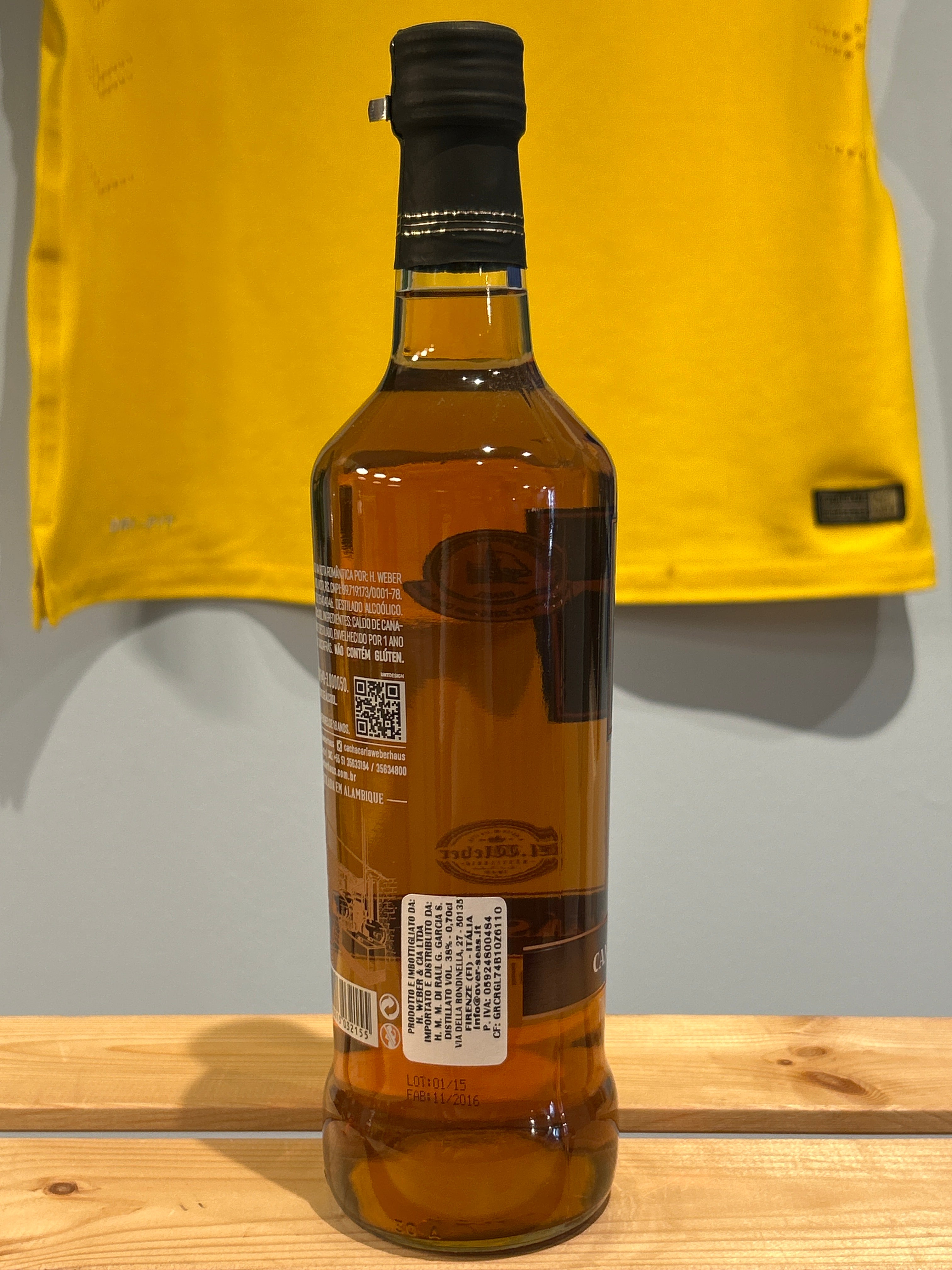 Cachaça Artisanale Canela Sassafrás - WEBER HAUS - 700ml