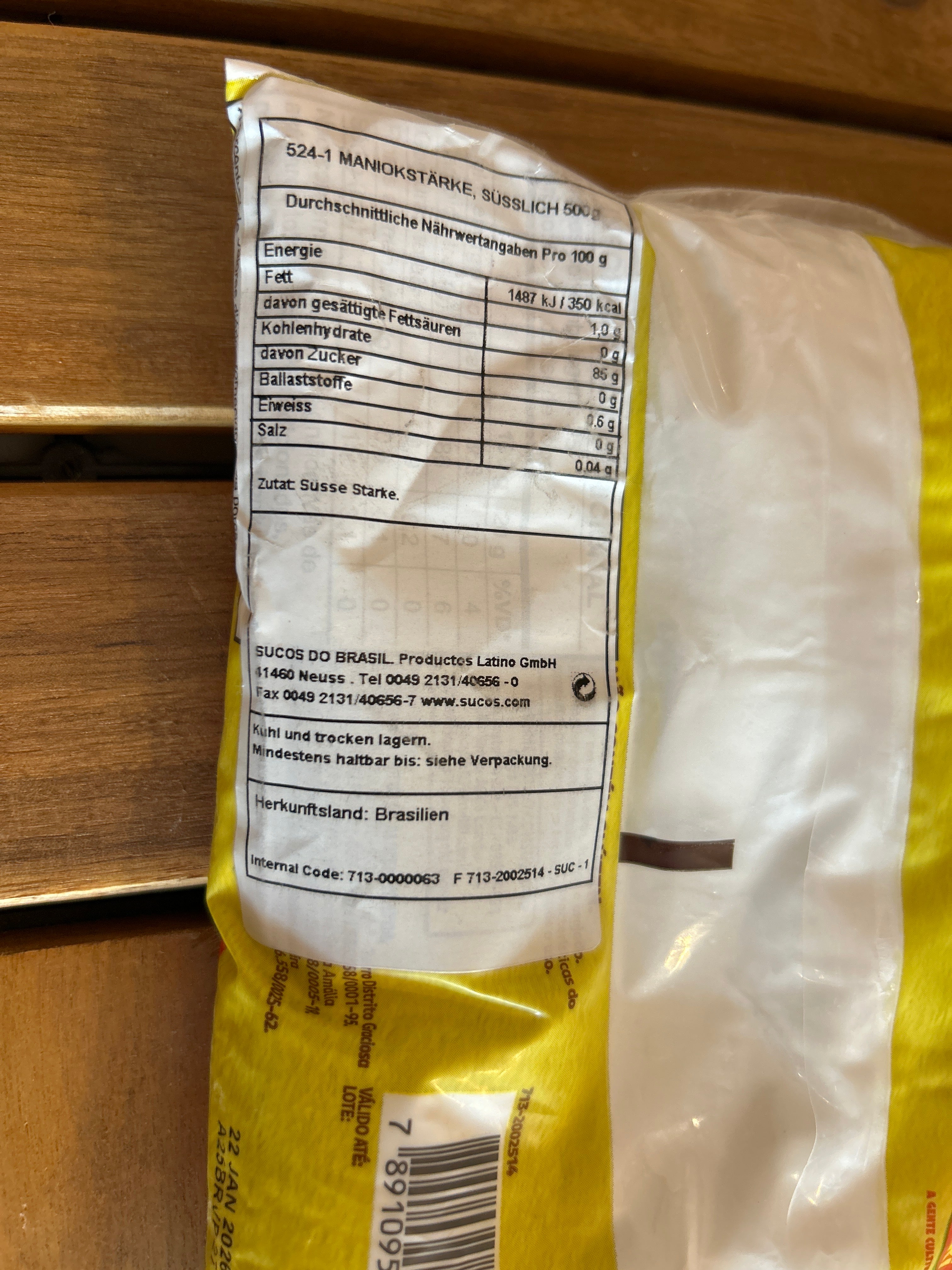 Sweet Cassava Starch (Polvilho Doce) - YOKI - 500g
