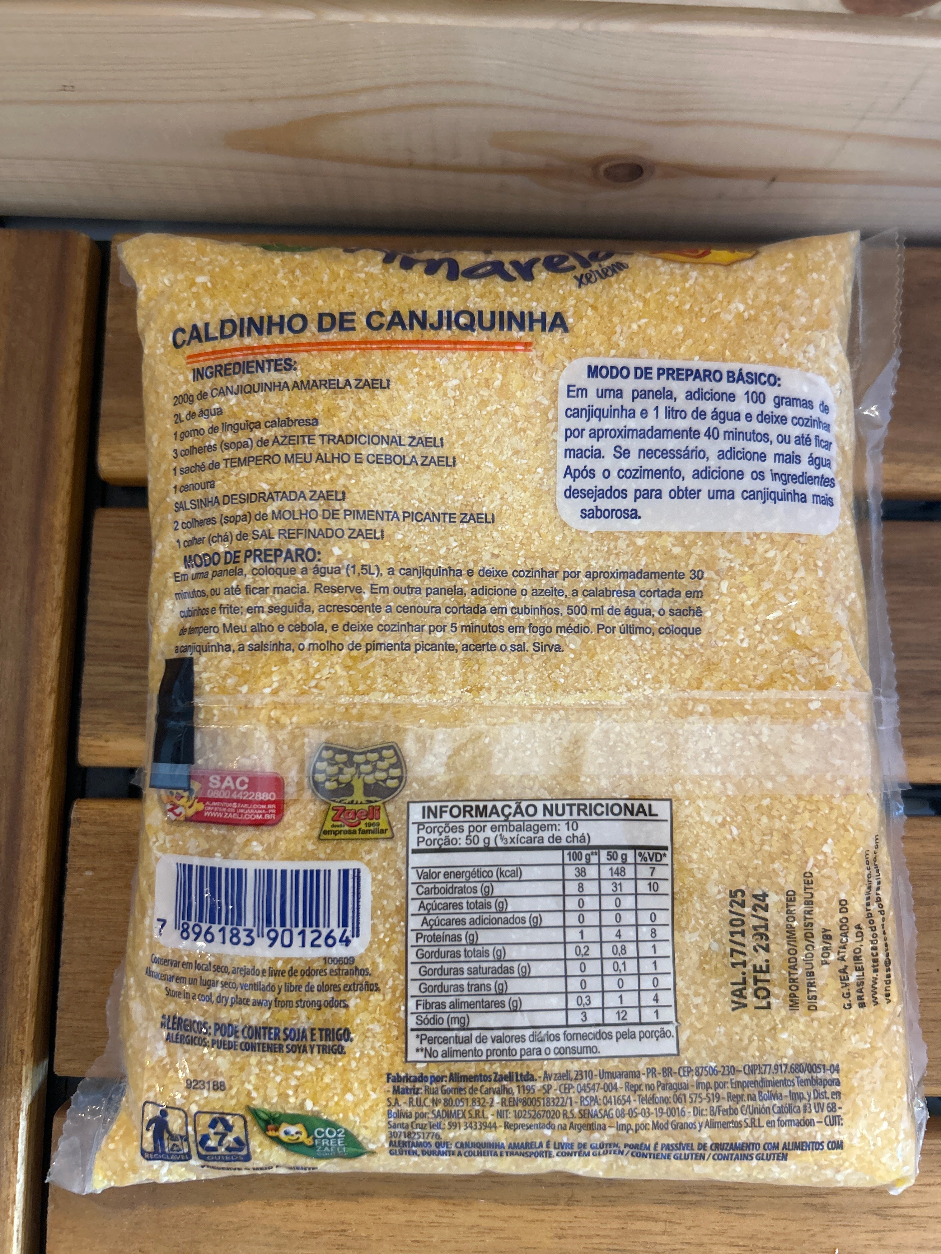 Mais secco spezzato “Hominy” (Canjiquinha Gialla) - ZAELI - 500g