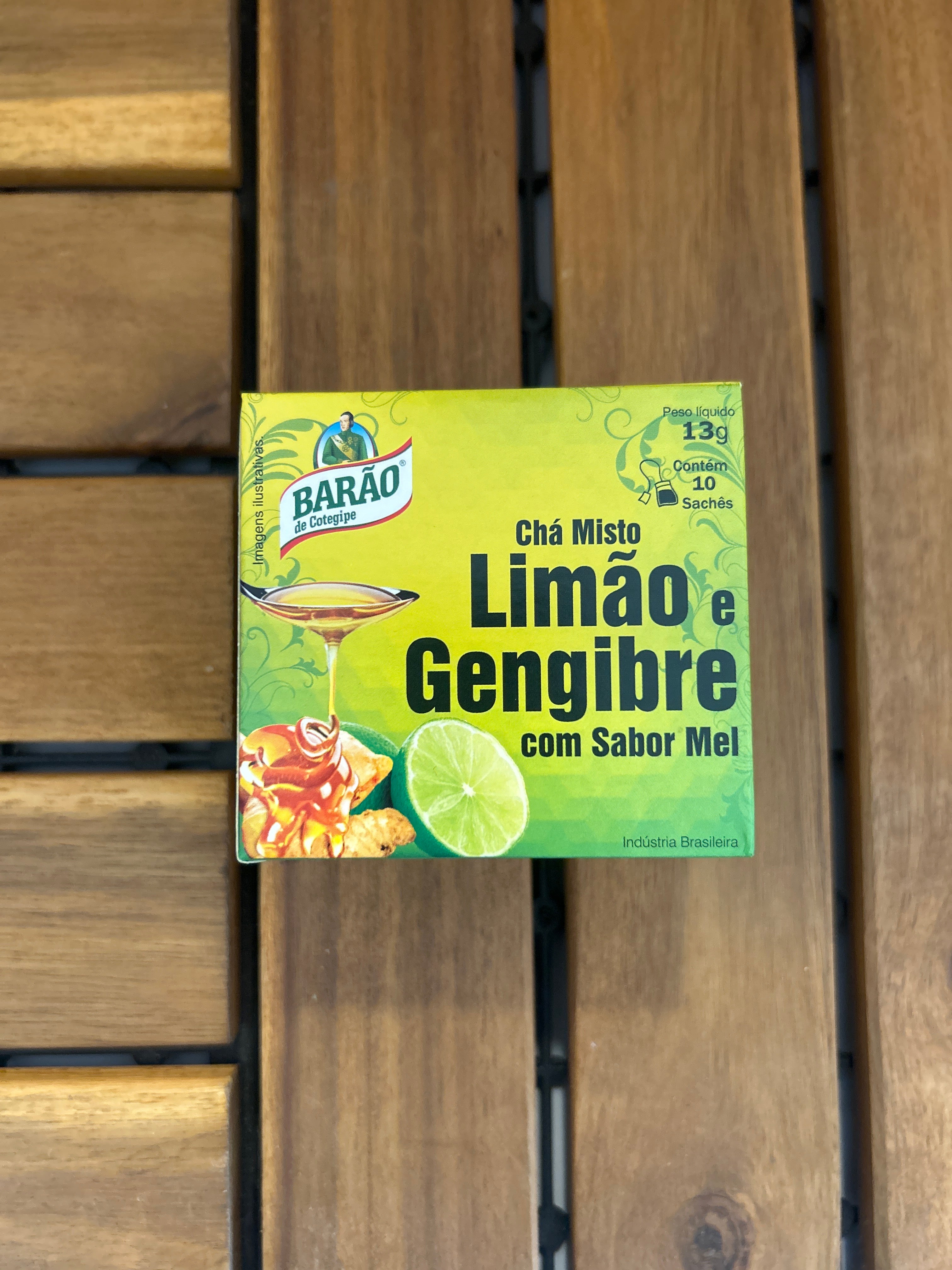 Tisana al limone, zenzero e miele (10 bustine) BARÃO