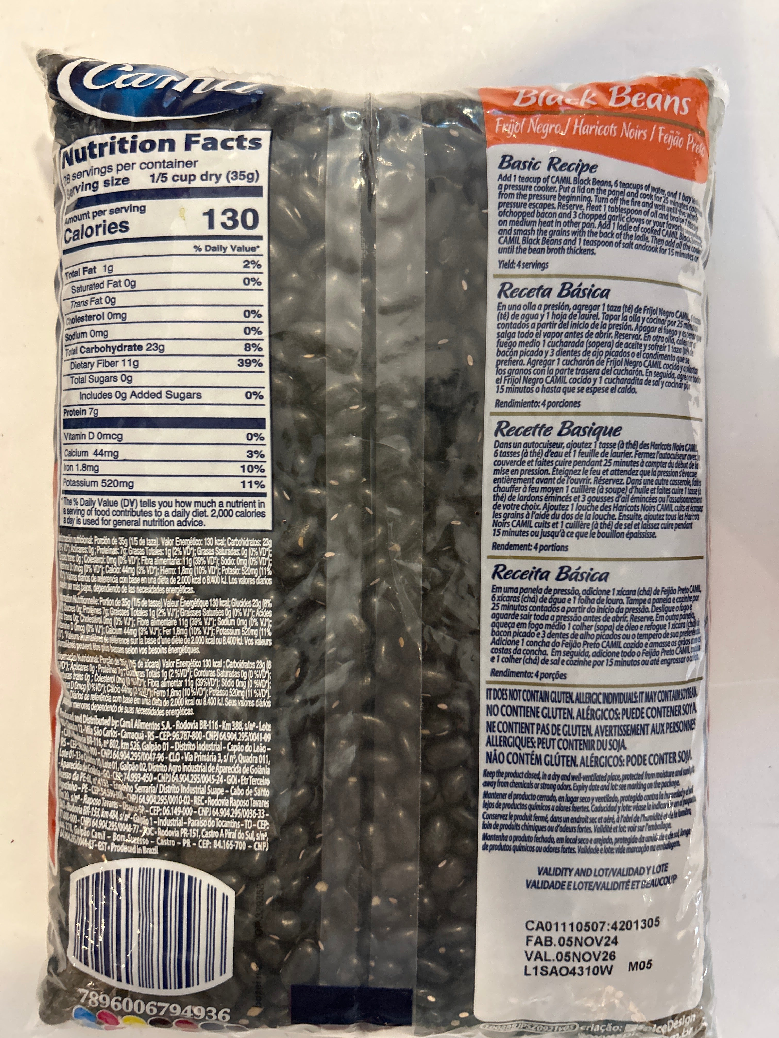 Combo - Haricots Noirs CAMIL - 1kg - Achetez 4 unités et gagnez 10% de réduction