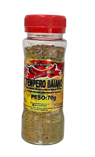 Assaisonnement bahianais flacon (Tempero Baiano Frasco) - AROMA DE MINAS - 70g