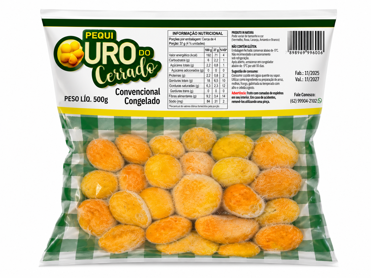 Pequi surgelé – Ouro do Cerrado – 500 g