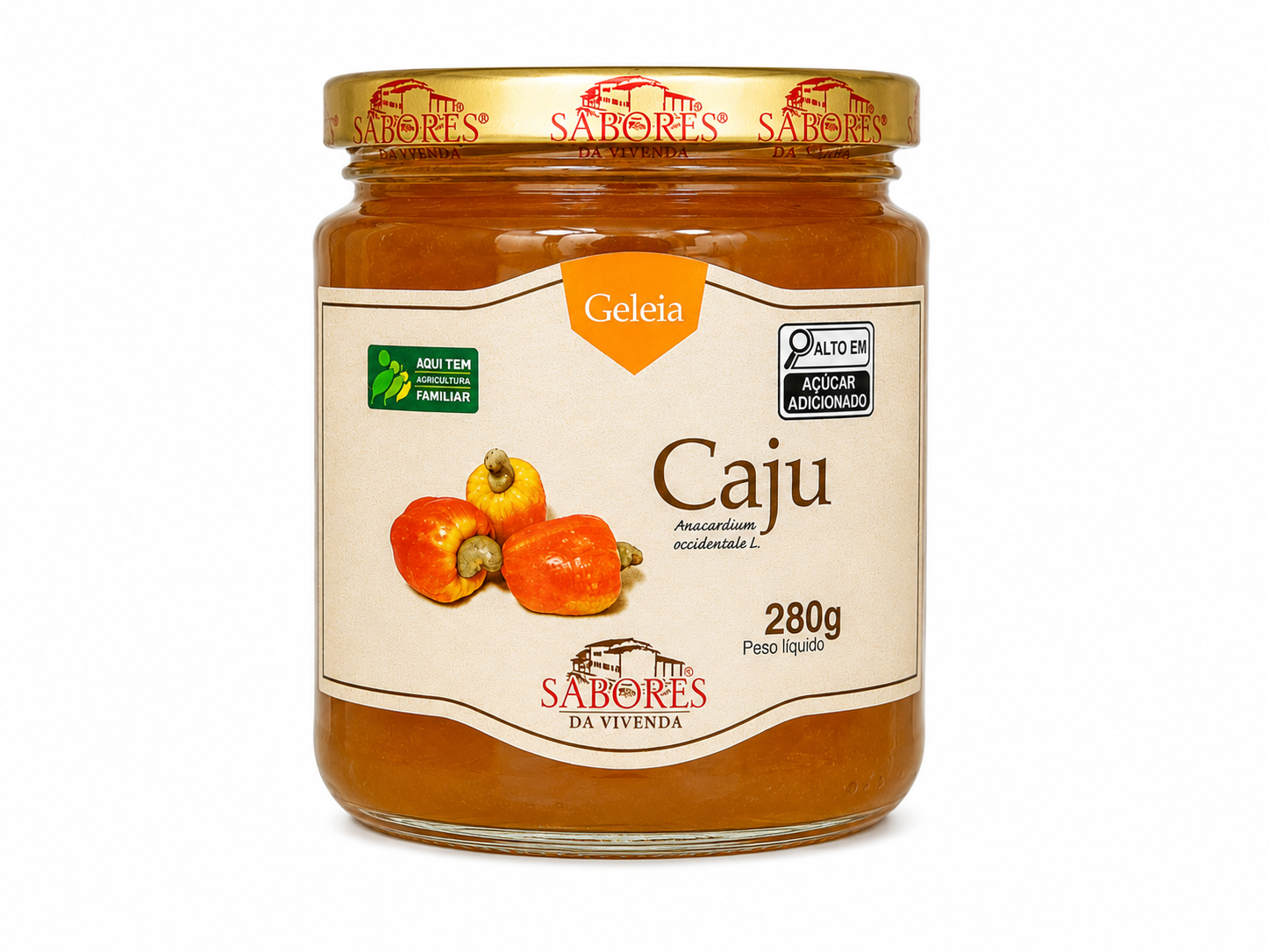 Gelée de Cajou (Geleia de Caju) - SABORES DA VIVENDA - 280g