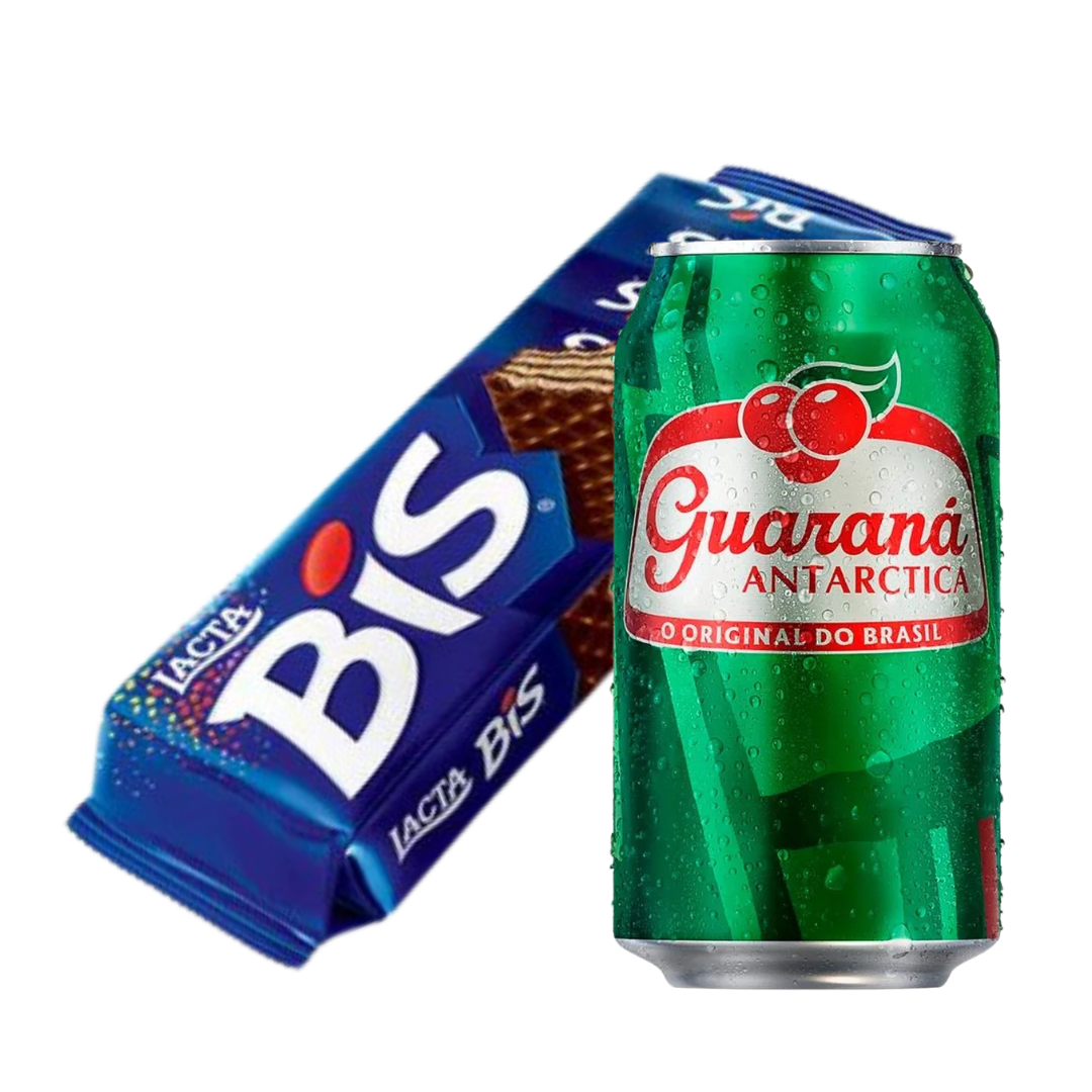 Perfect Combination - Traditional BIS Chocolate - LACTA - 100.8g + Antarctica Guaraná - 330ml