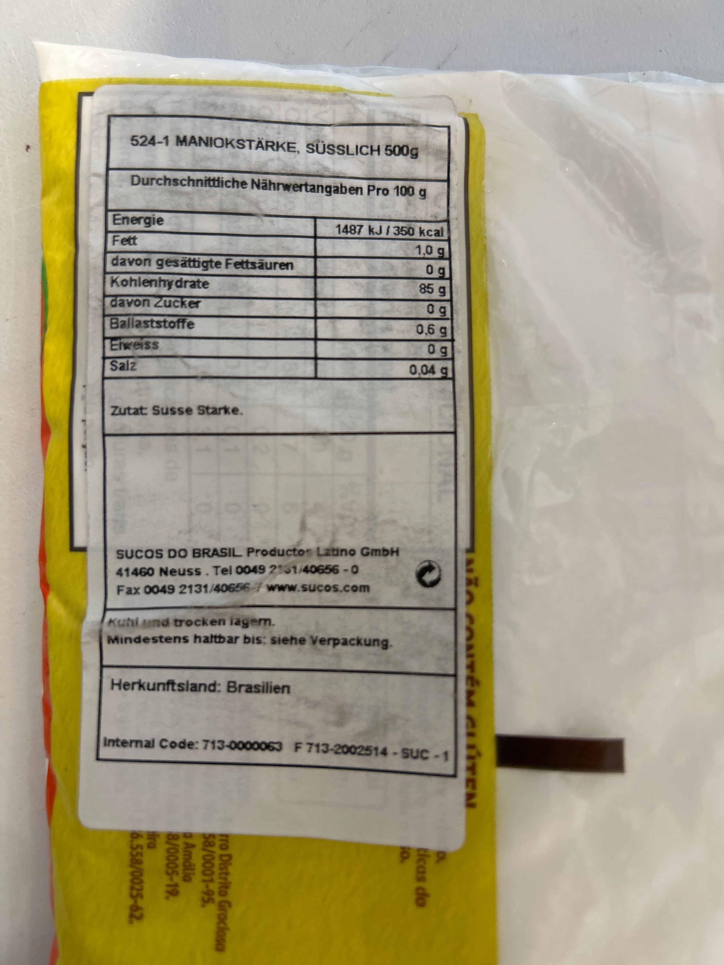 Combo - Sweet Polvilho - YOKI - 500g - Achetez 2 unités et obtenez 10% de réduction