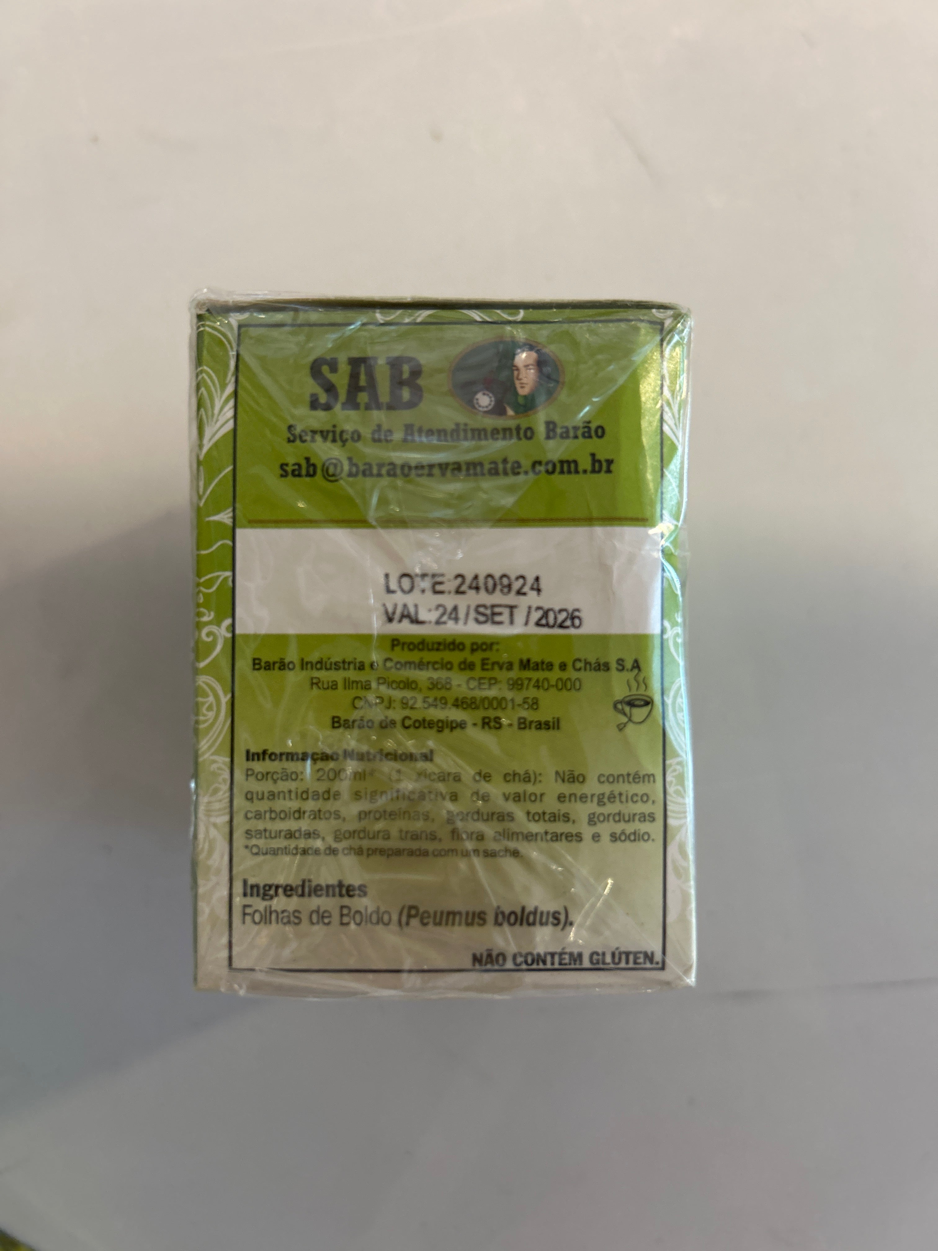 Combo - Boldo Tea - BARÃO - Contains 10 sachets - Buy 3 and get 10% discount