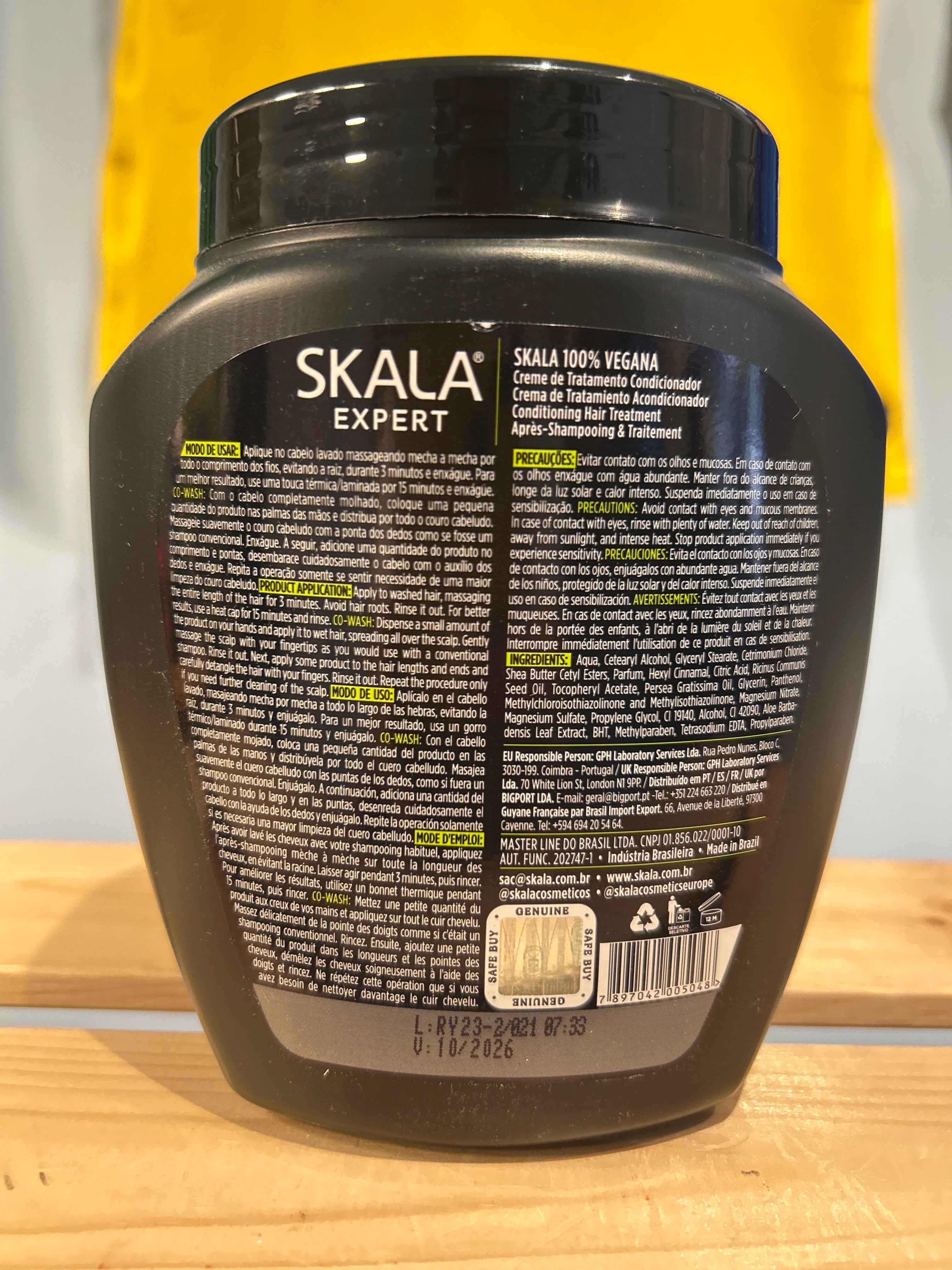 Hair Cream Vitamin Bomb Avocado (Hair Cream Vitamin Bomb Avocado) - SKALA - 1kg