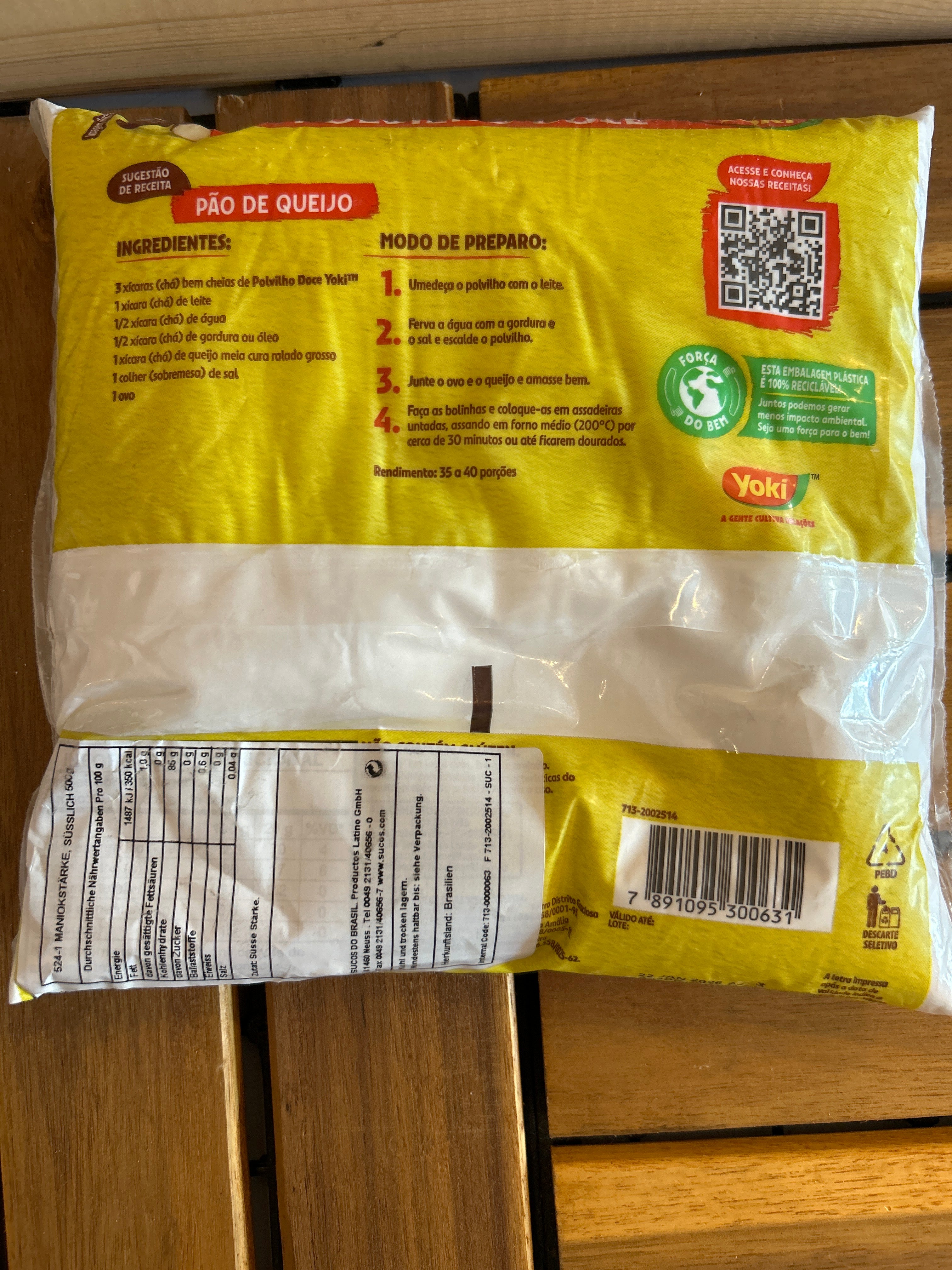 Sweet Cassava Starch (Polvilho Doce) - YOKI - 500g