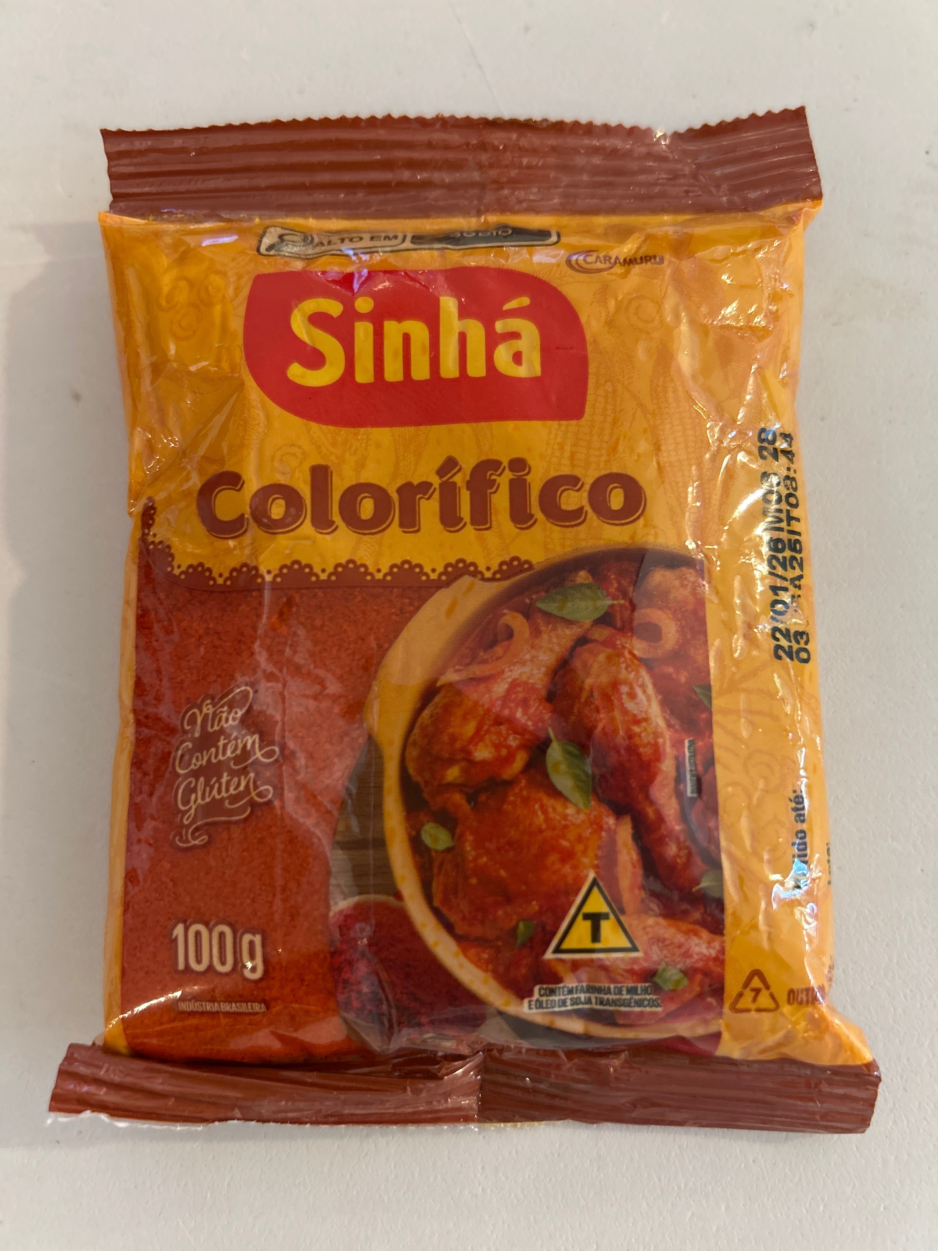 Food coloring (Colorífico (Colorau) - SINHÁ - 100g