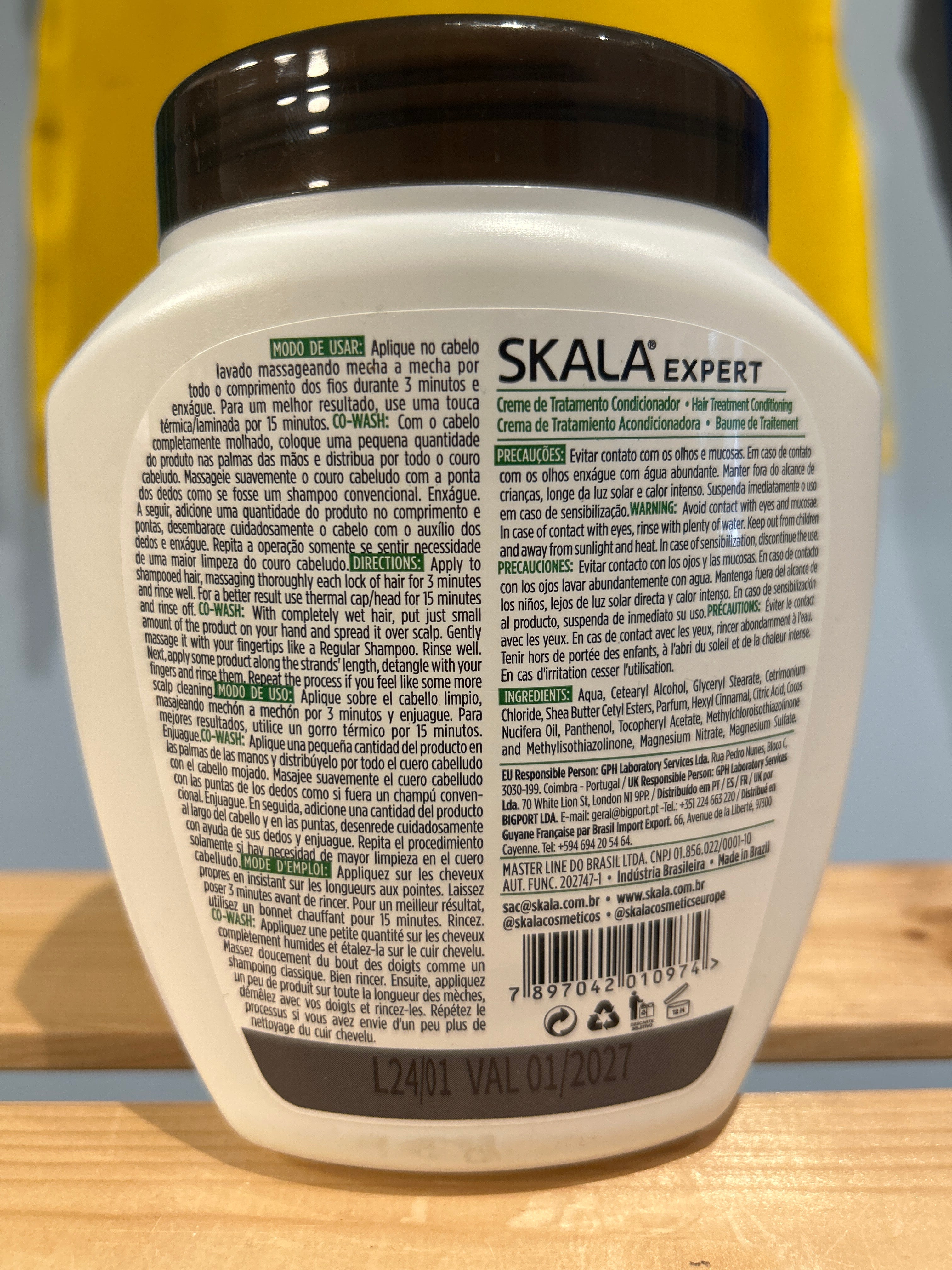 Hair Cream Coconut Oil (Hair Cream with Coconut Oil) - SKALA - 1kg
