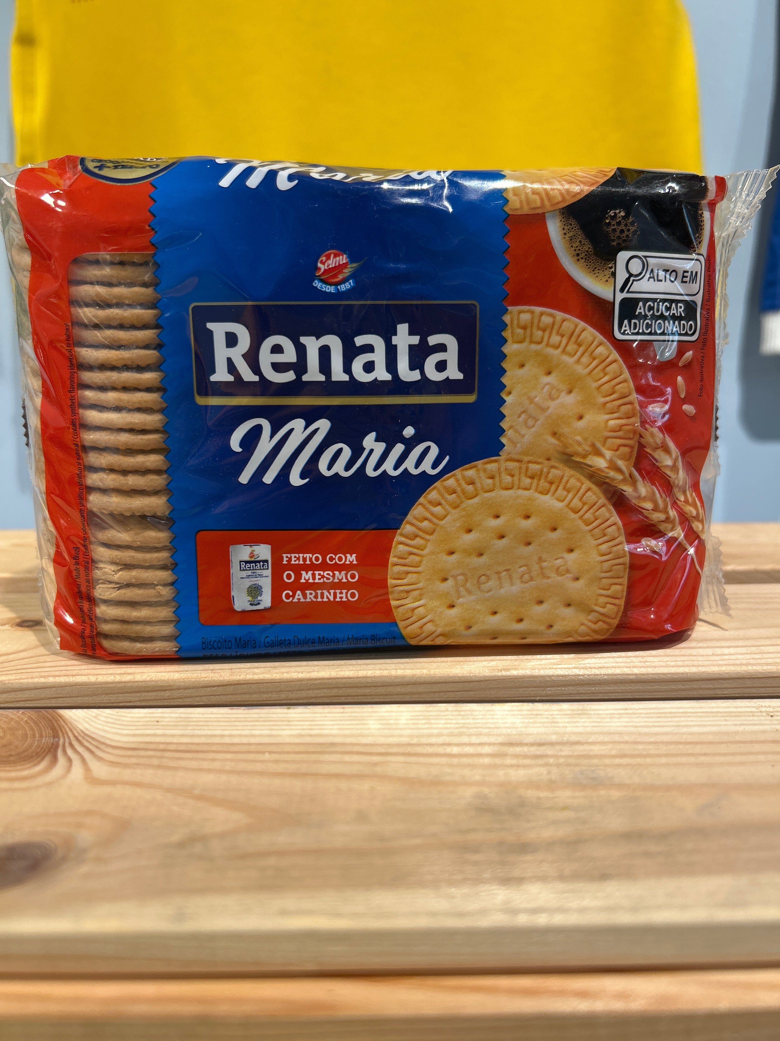 Wheat flour biscuits with vanilla flavor (Biscoito Maria) - RENATA - 360g